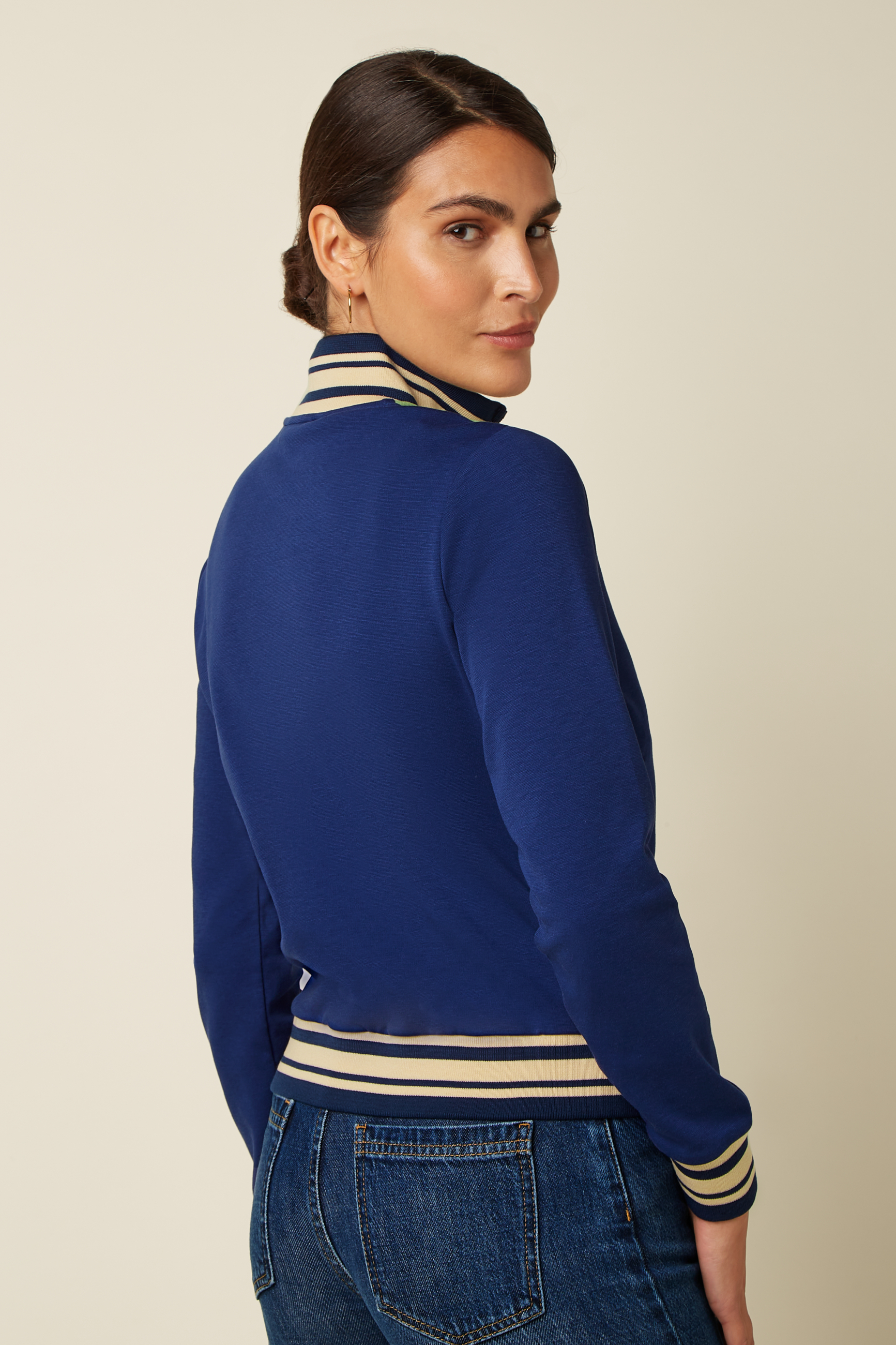 King Louie Colorblock Coljack Daytona Sweat Beacon Blue