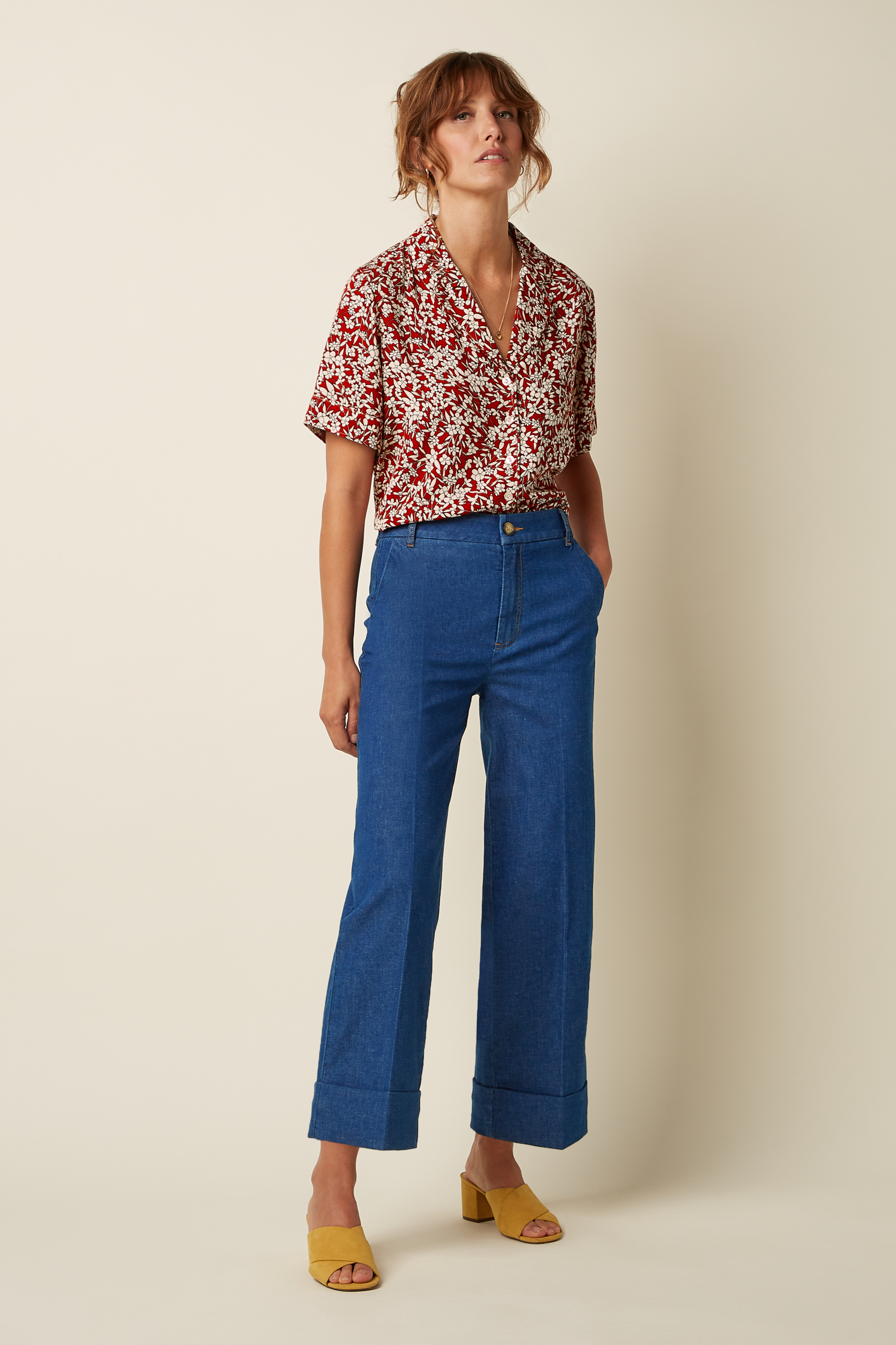 10258655_2 King Louie Elsie Blouse Paradis Chili Red