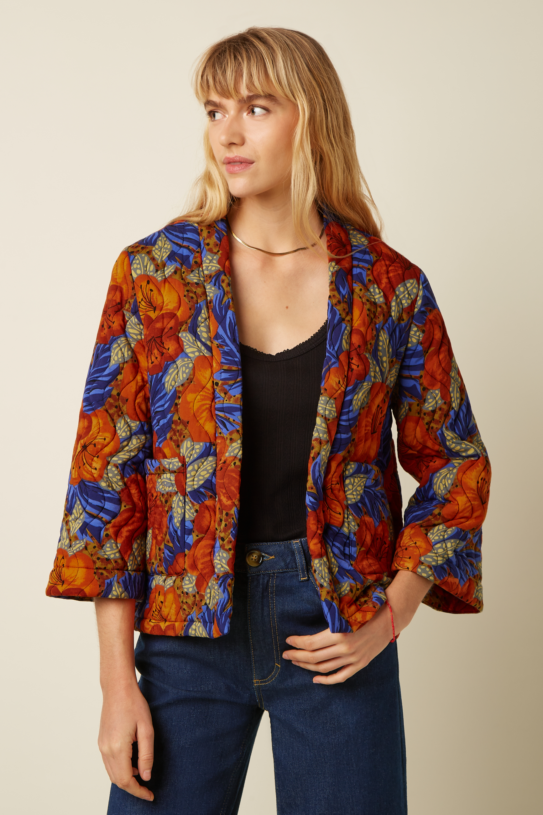 10242980_1 King Louie Noor Jacket Maui Summer Fig