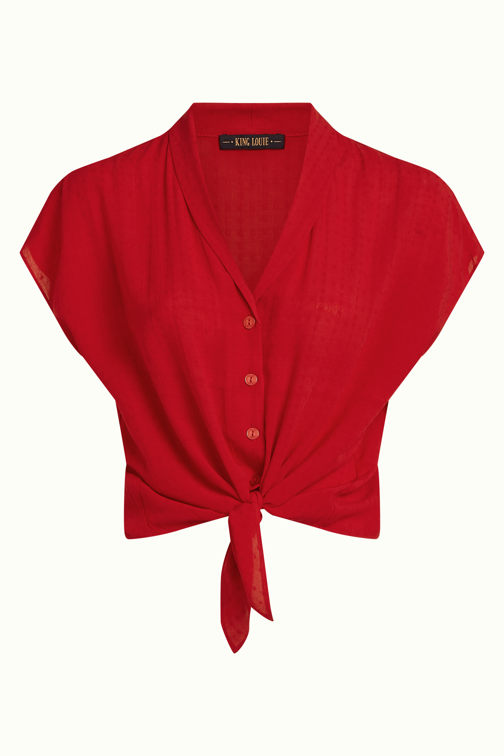 King Louie Keeva Blouse Tortoise Chili Red
