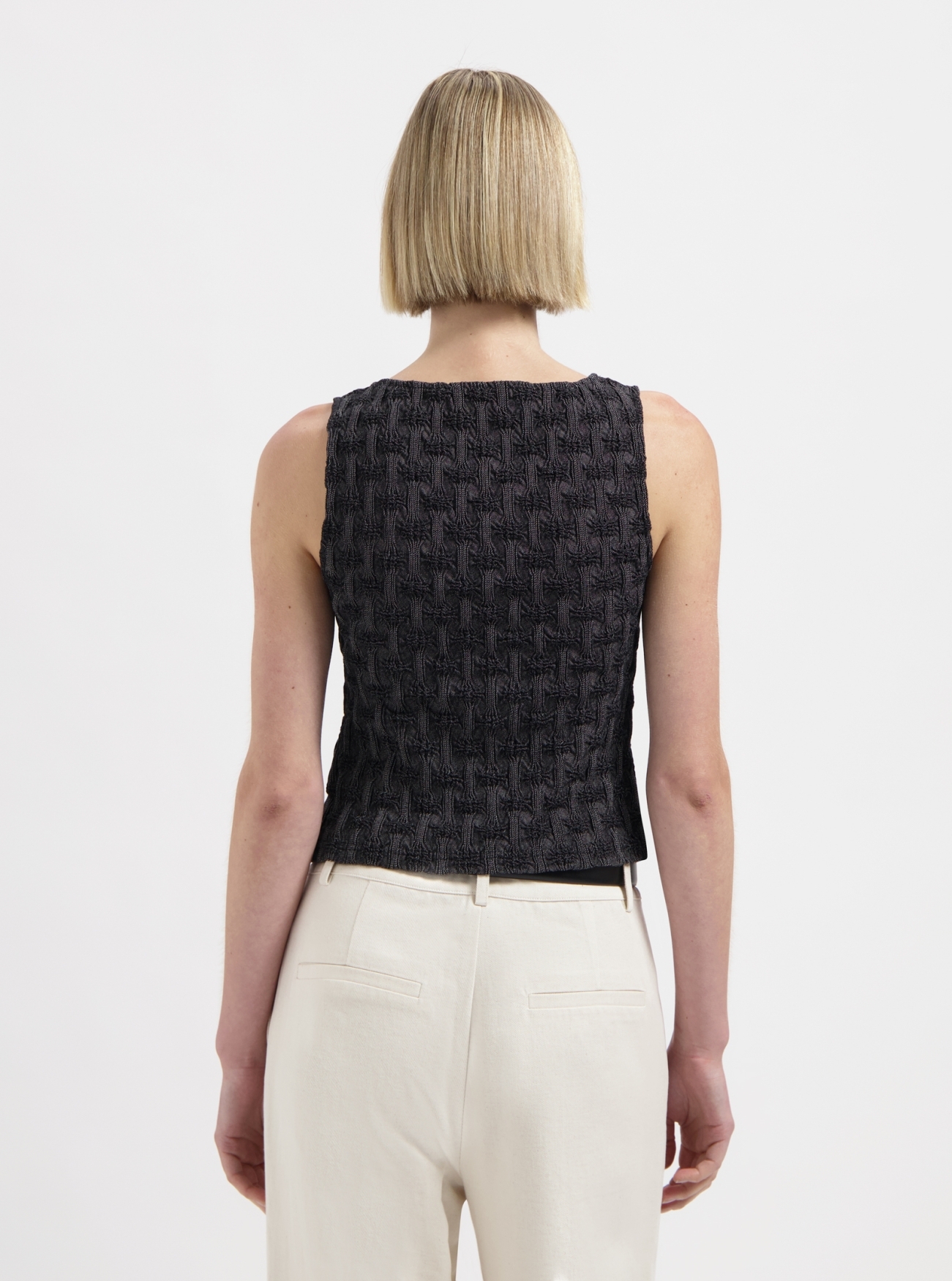 NO-DS26010-99-6-79 Nous Sommes Labels June Smock Top Dark Grey