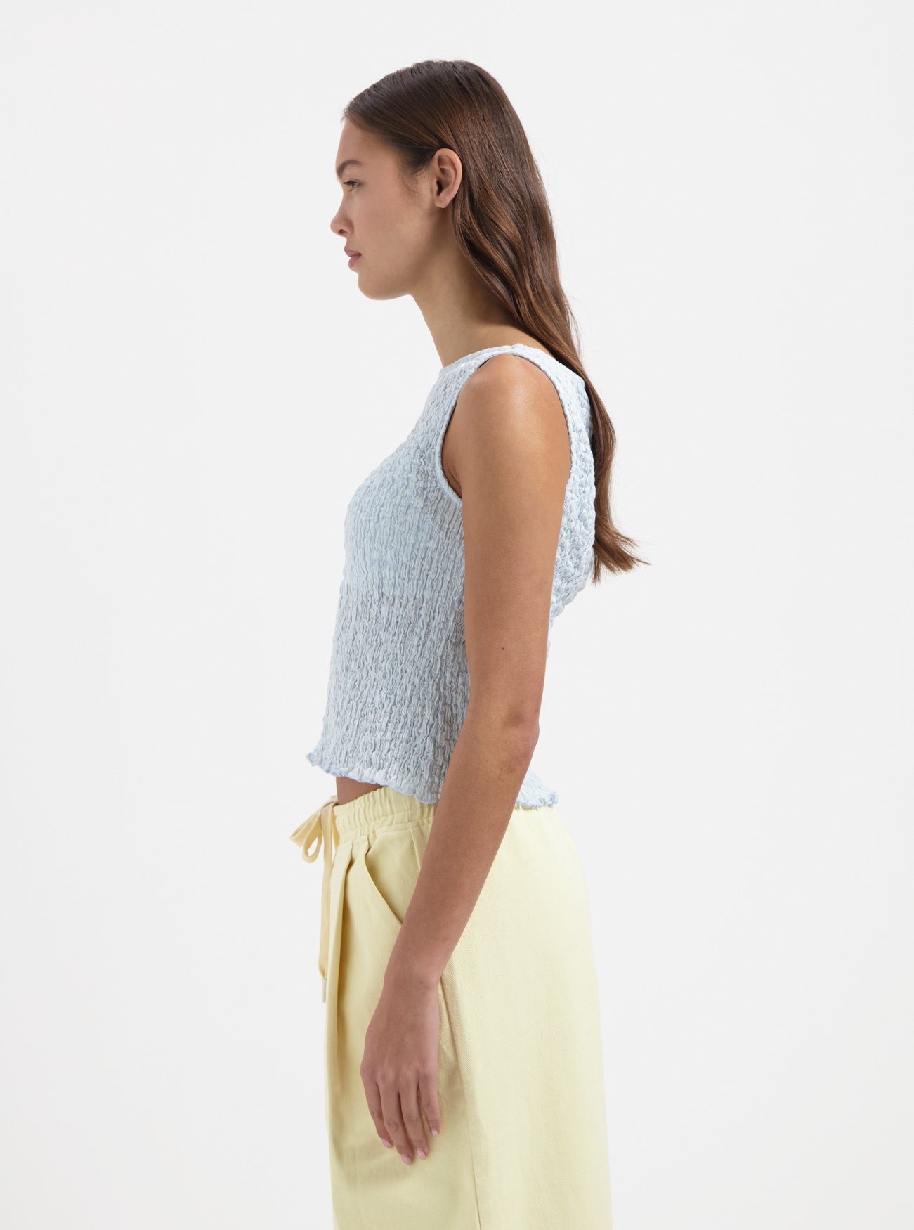 NO-DS26011-400-17-57 Nous Sommes Labels June Smock Top Light Blue