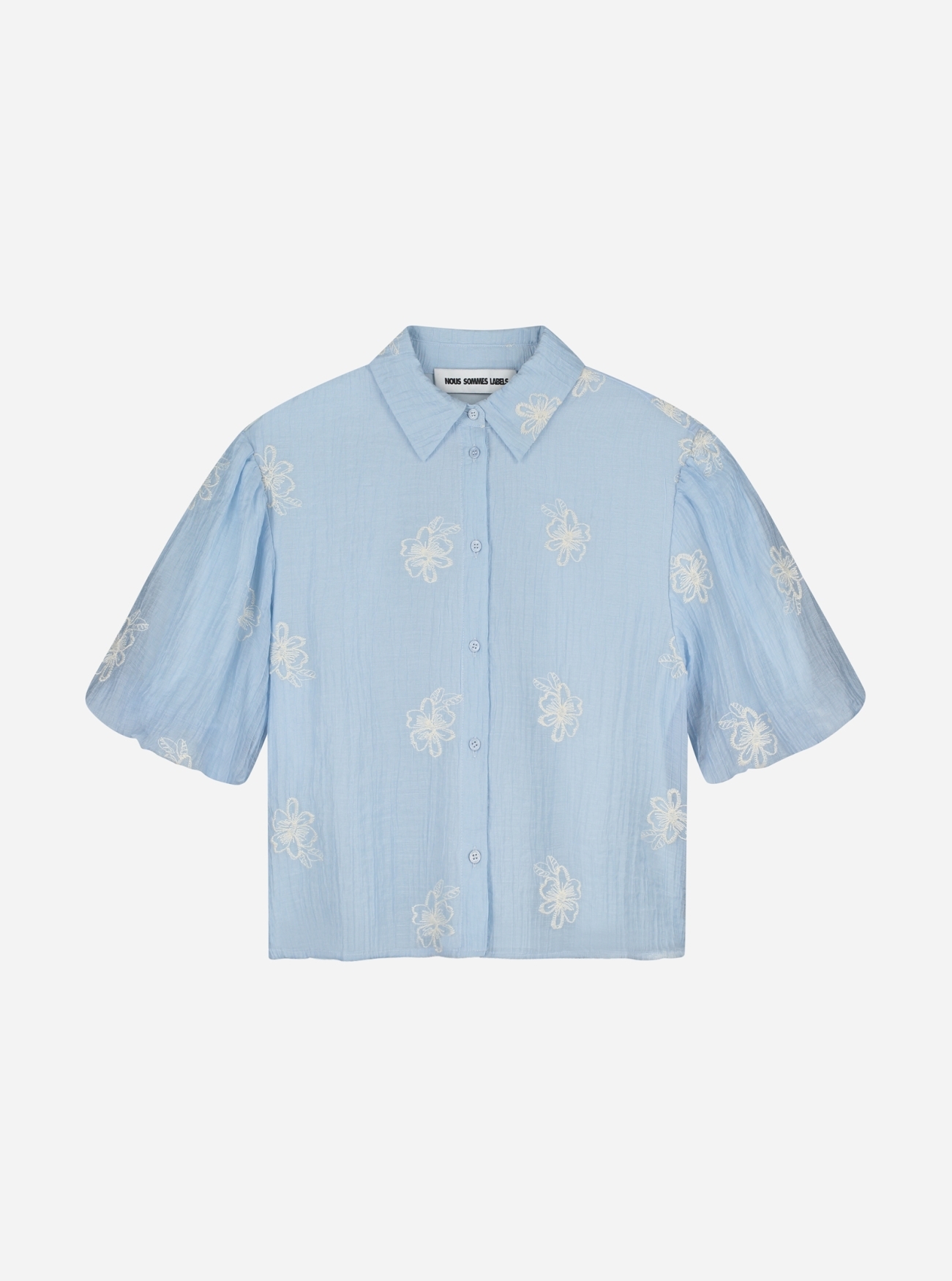 NO-DS26047-400-17-41 Nous Sommes Labels Nellie Blouse Light Blue