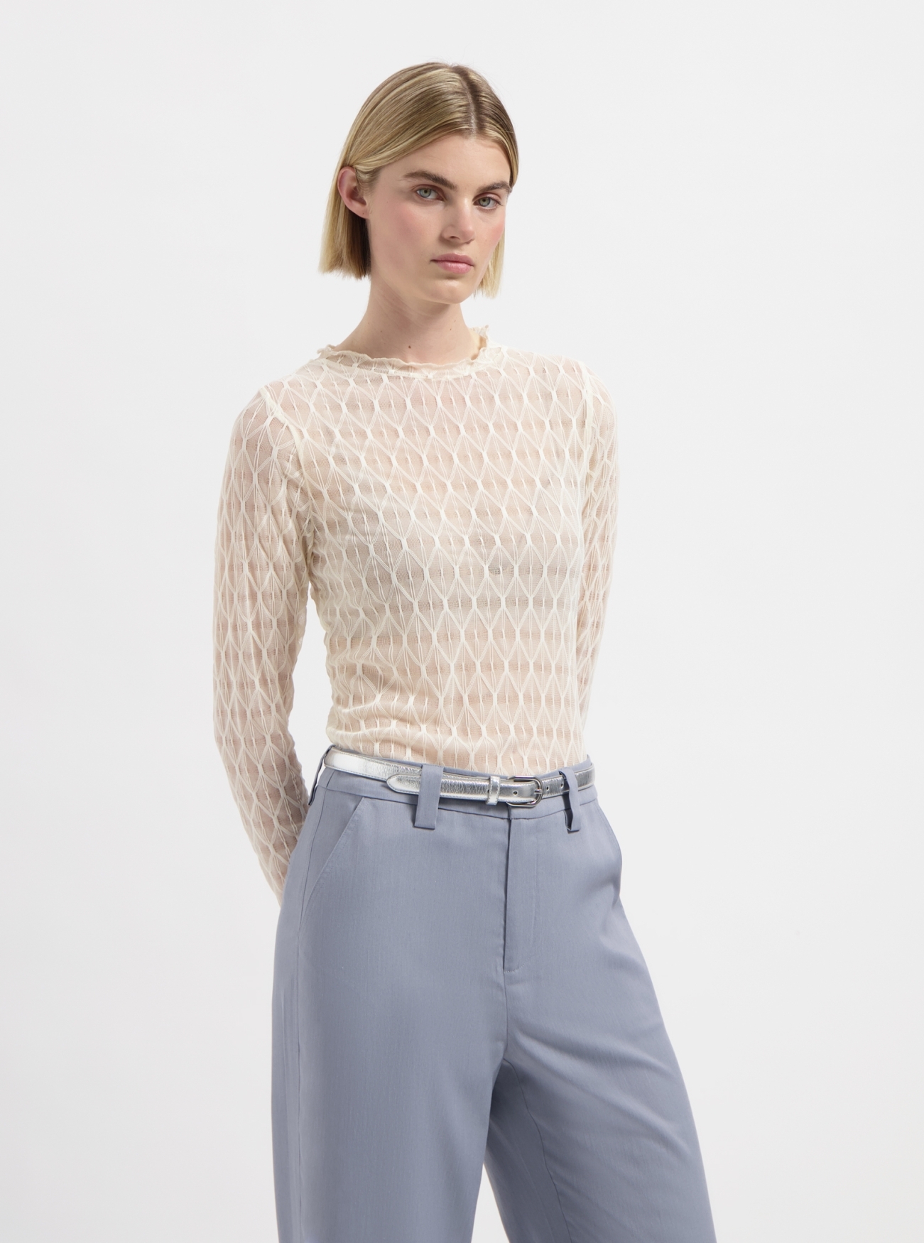 Nous Sommes Labels Zellie Top Off White