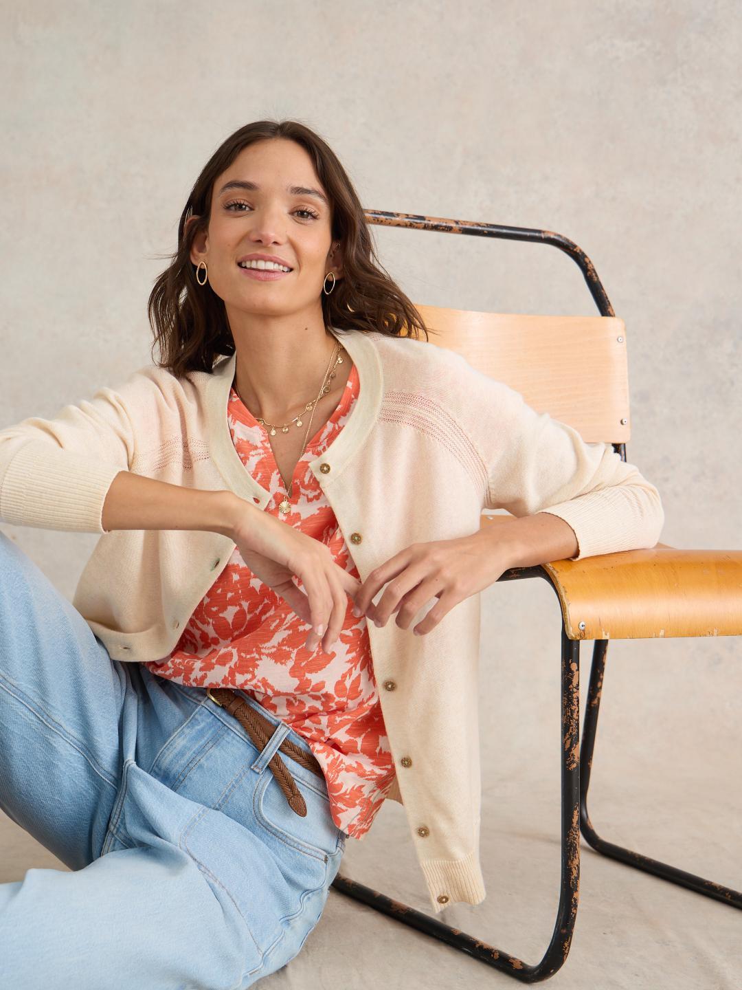 438093-NAT_WHITE-L White Stuff LULU CARDI NAT WHITE