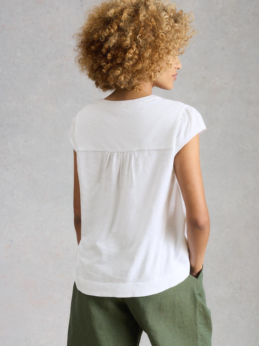 445826-BRIL_WHITE-MB White Stuff AMELIA EMBROIDERY TOP BRIL WHITE