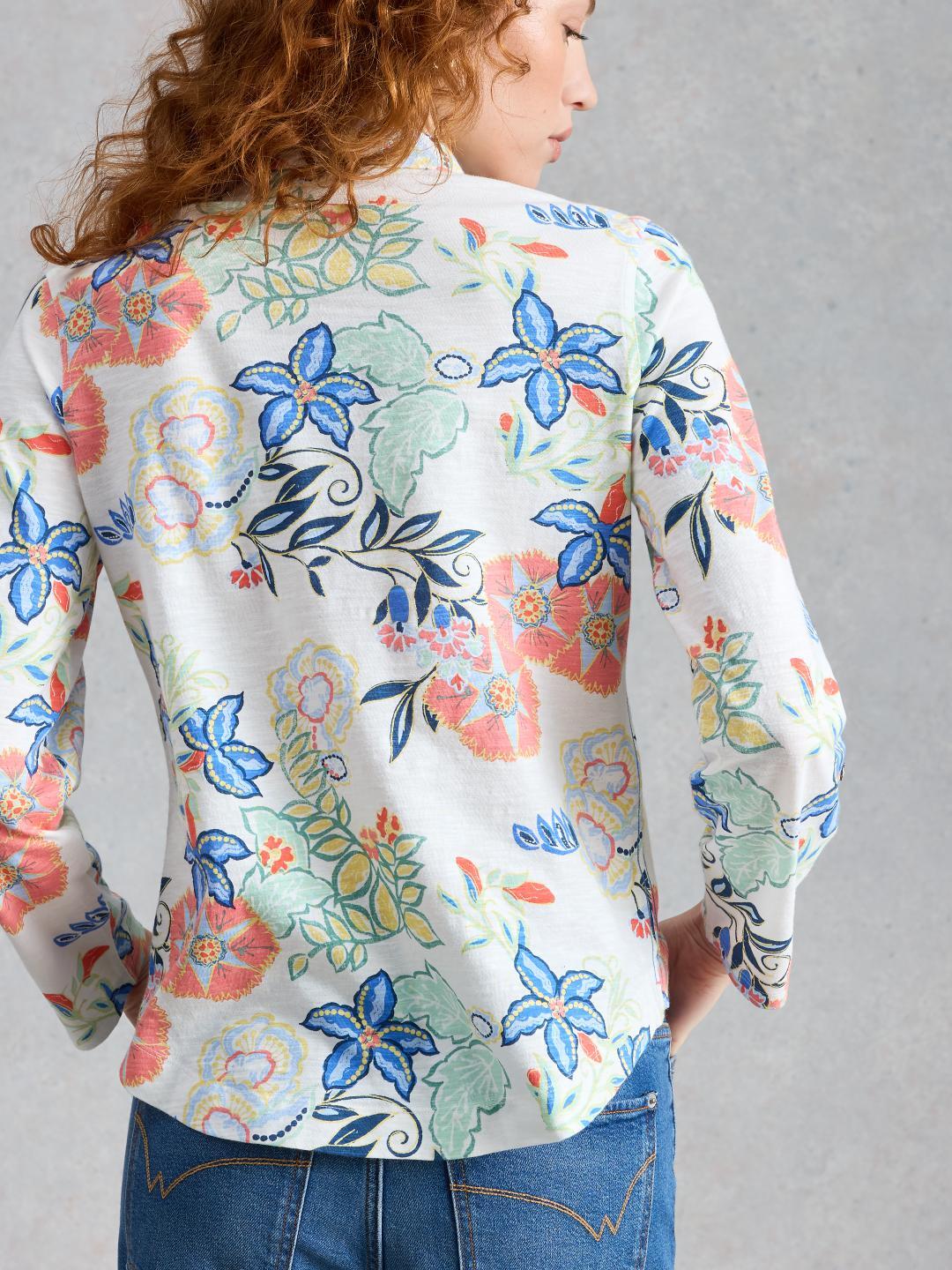 White Stuff ANNIE JERSEY SHIRT IVORY PR