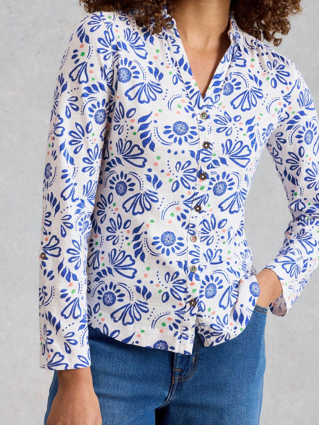445833-WHITE_PR-MD White Stuff ANNIE JERSEY SHIRT WHITE PR