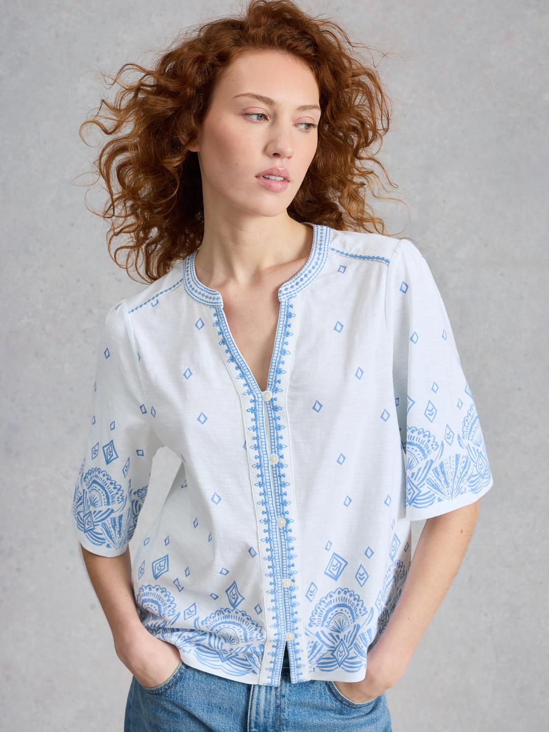 445844-WHITE_PR-MD White Stuff LIZZIE BORDER EMBROIDERED TOP WHITE PR