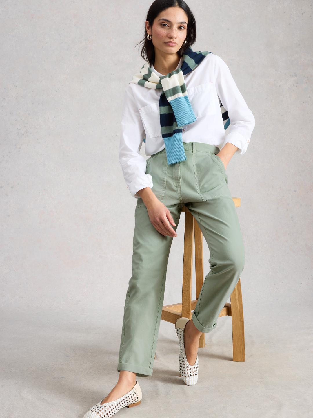 446071-LGT_GREEN-L White Stuff TWISTER CHINO TROUSER LGT GREEN