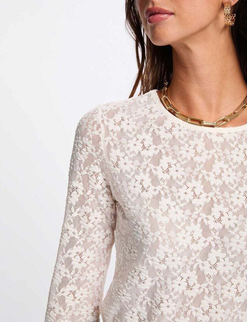 t-shirt-dentelle-cintre-ivoire-femme-vue4-32536311044180978 Morgan De Toi 261-THAKO BEIGE
