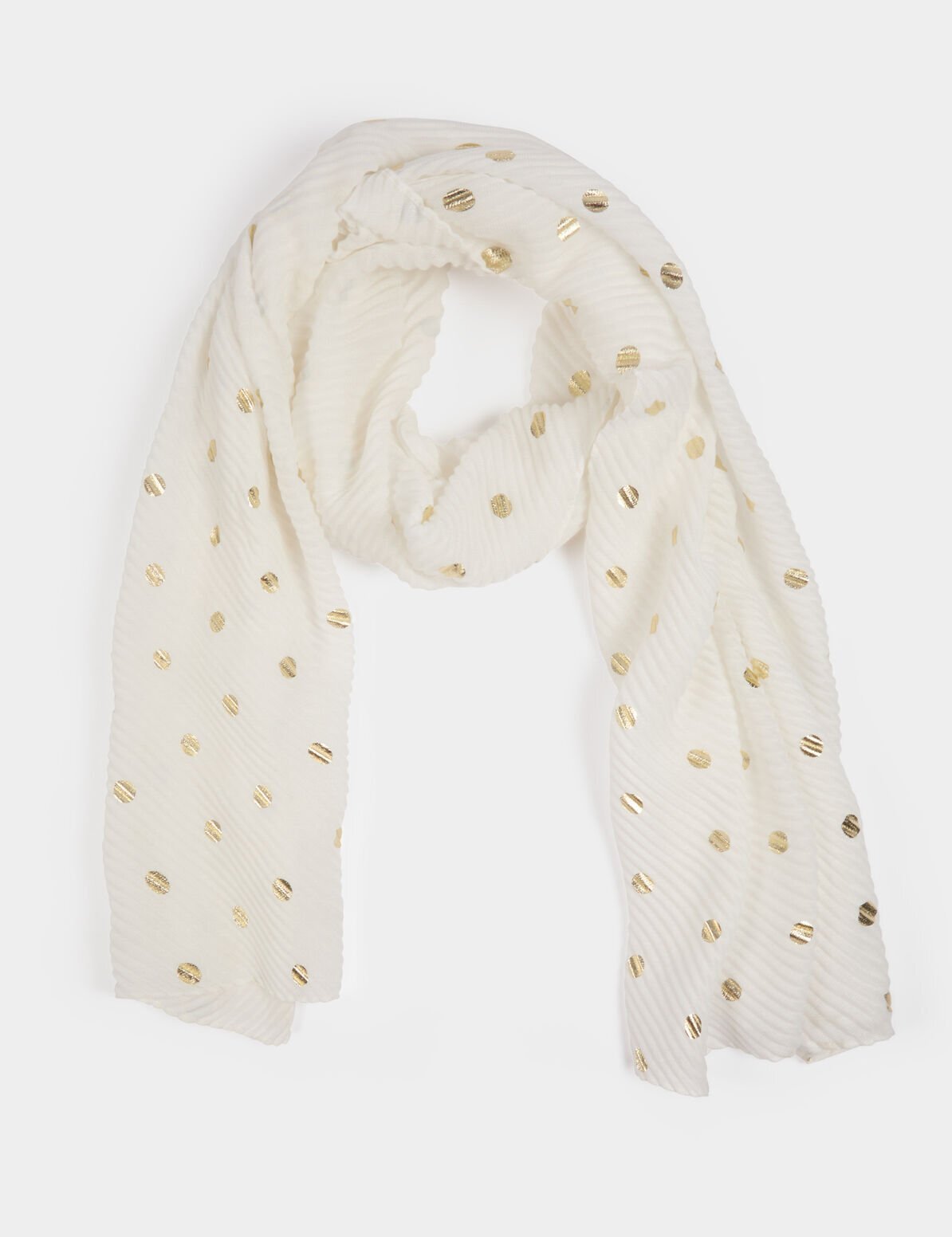 foulard-a-pois-blanc-femme-vue3-32536311049260931 Morgan De Toi 261-5DOTS WHITE