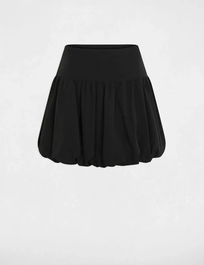 jupe-boule-taille-basse-noir-femme-vue3-32536311049310979 Morgan De Toi 261-JBOWL BLACK