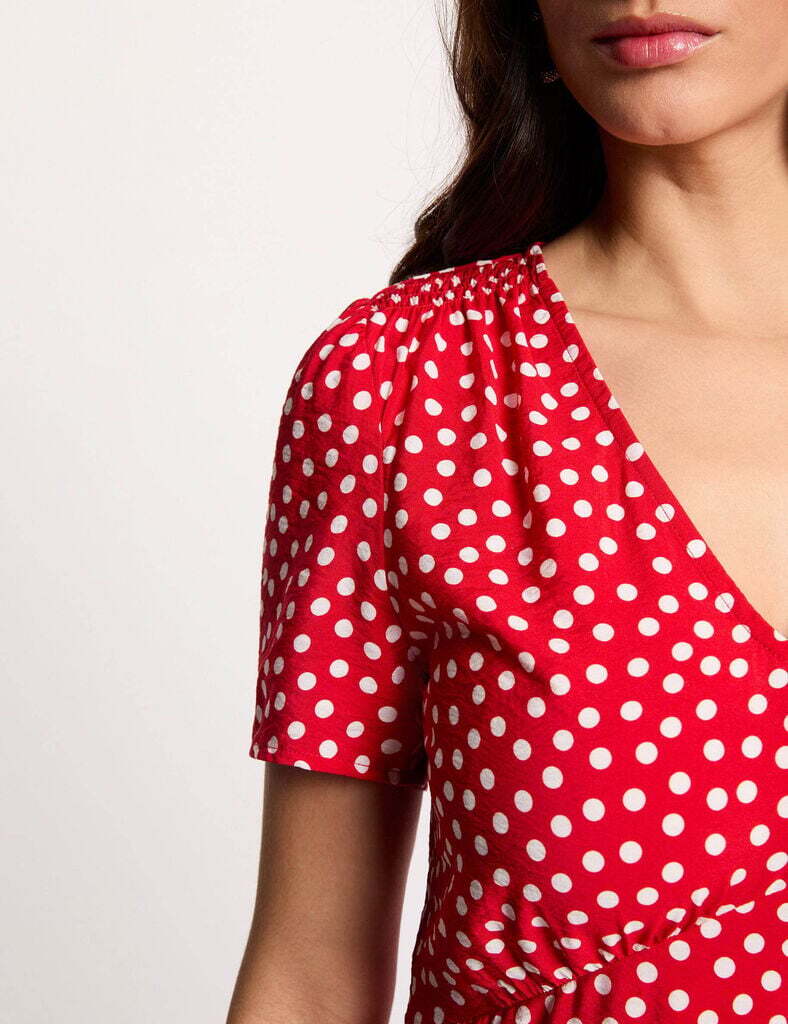 robe-mi-longue-col-v-rouge-femme-vue4-32536311049791023 Morgan De Toi 261-ROIS RED