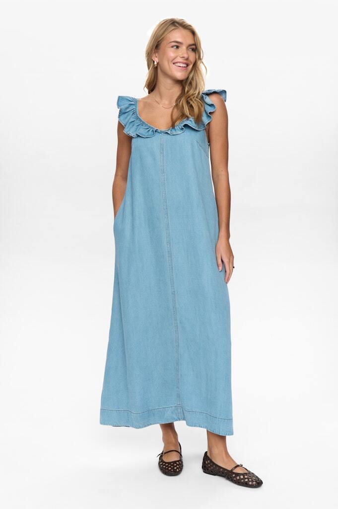 Nu_mph_Main-Spring-2026-Nu_mph_3010_706457_3 NÜMPH NUELIDA DRESS Light Blue Denim