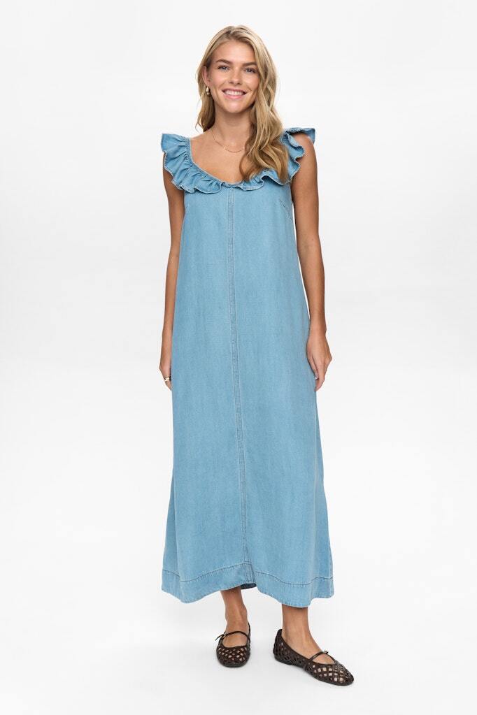 Nu_mph_Main-Spring-2026-Nu_mph_3010_706457 NÜMPH NUELIDA DRESS Light Blue Denim