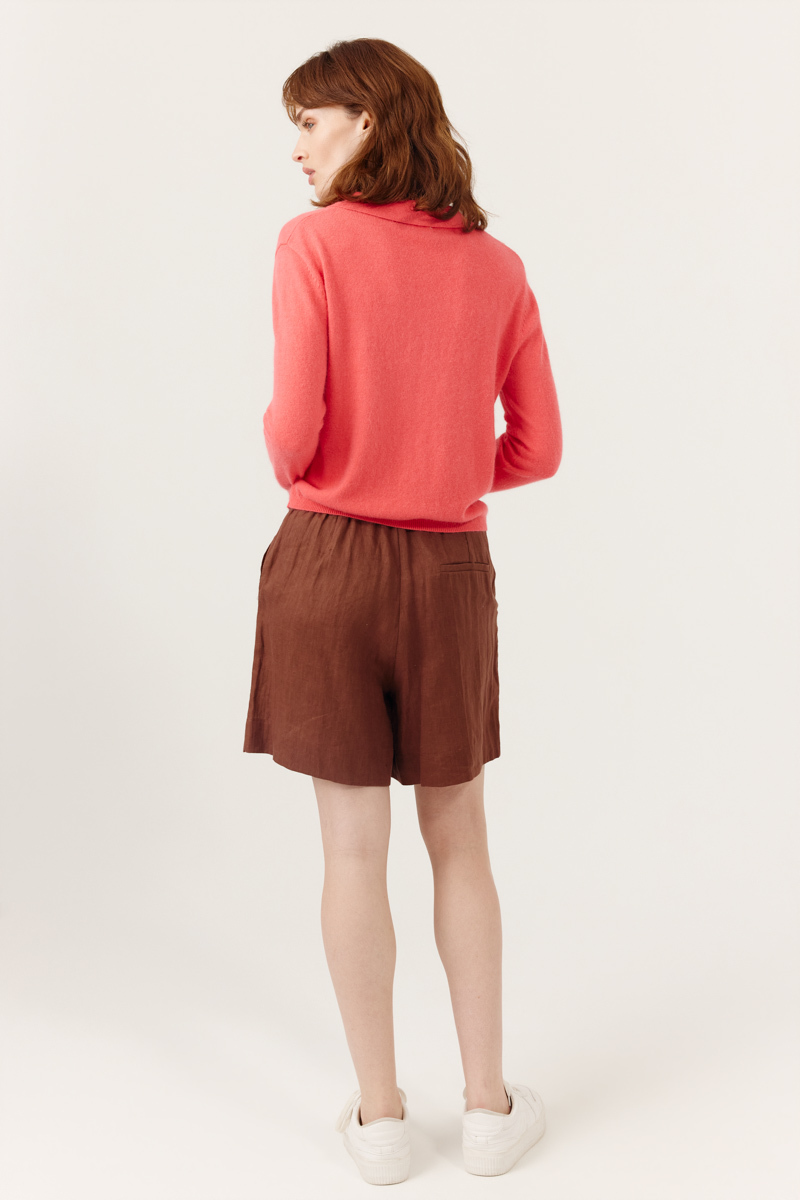 80003_CORAL_4 Artlove CARDIGAN GINGER CORAL