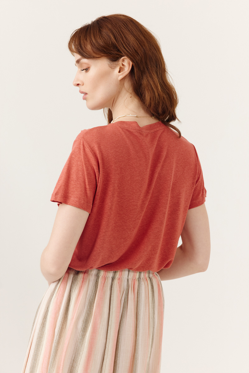 80007_TERRACOTTA_4 Artlove T-SHIRT DESTINY TERRACOTTA
