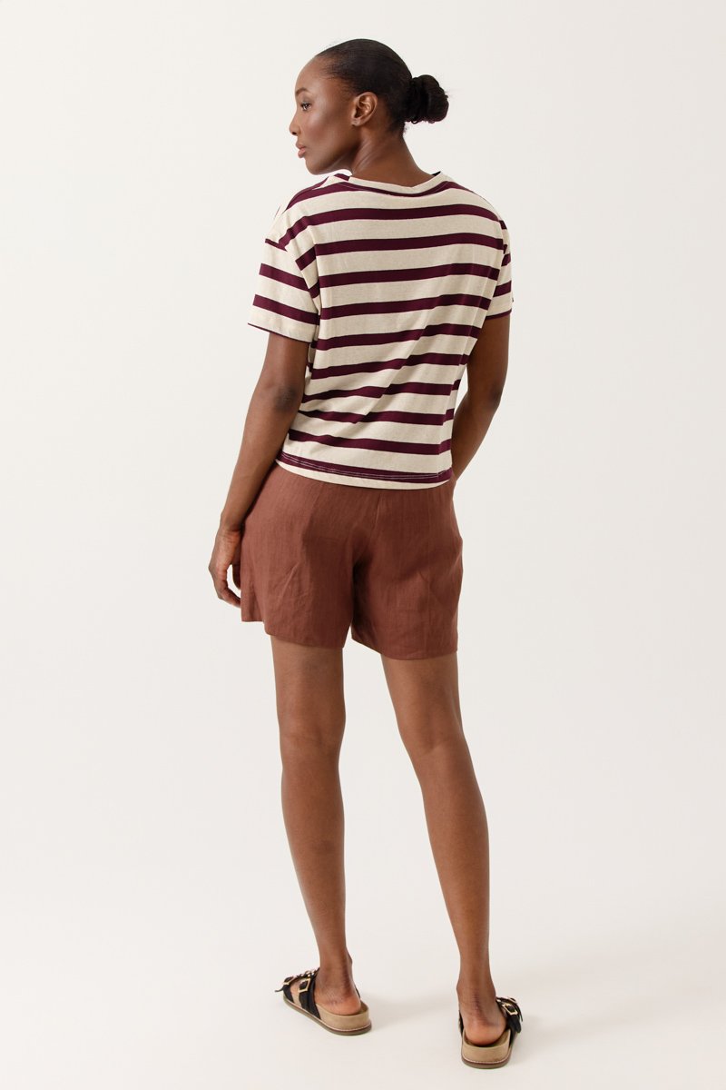 80202.2_BROWN_4 Artlove T-SHIRT DELMEA BROWN