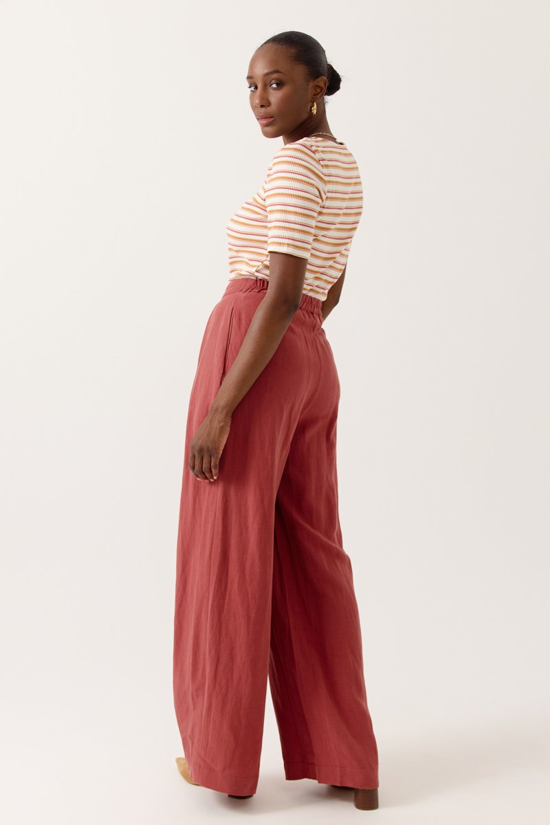 80817.2_TERRACOTTA_4 Artlove PANTALON ODESIA TERRACOTTA