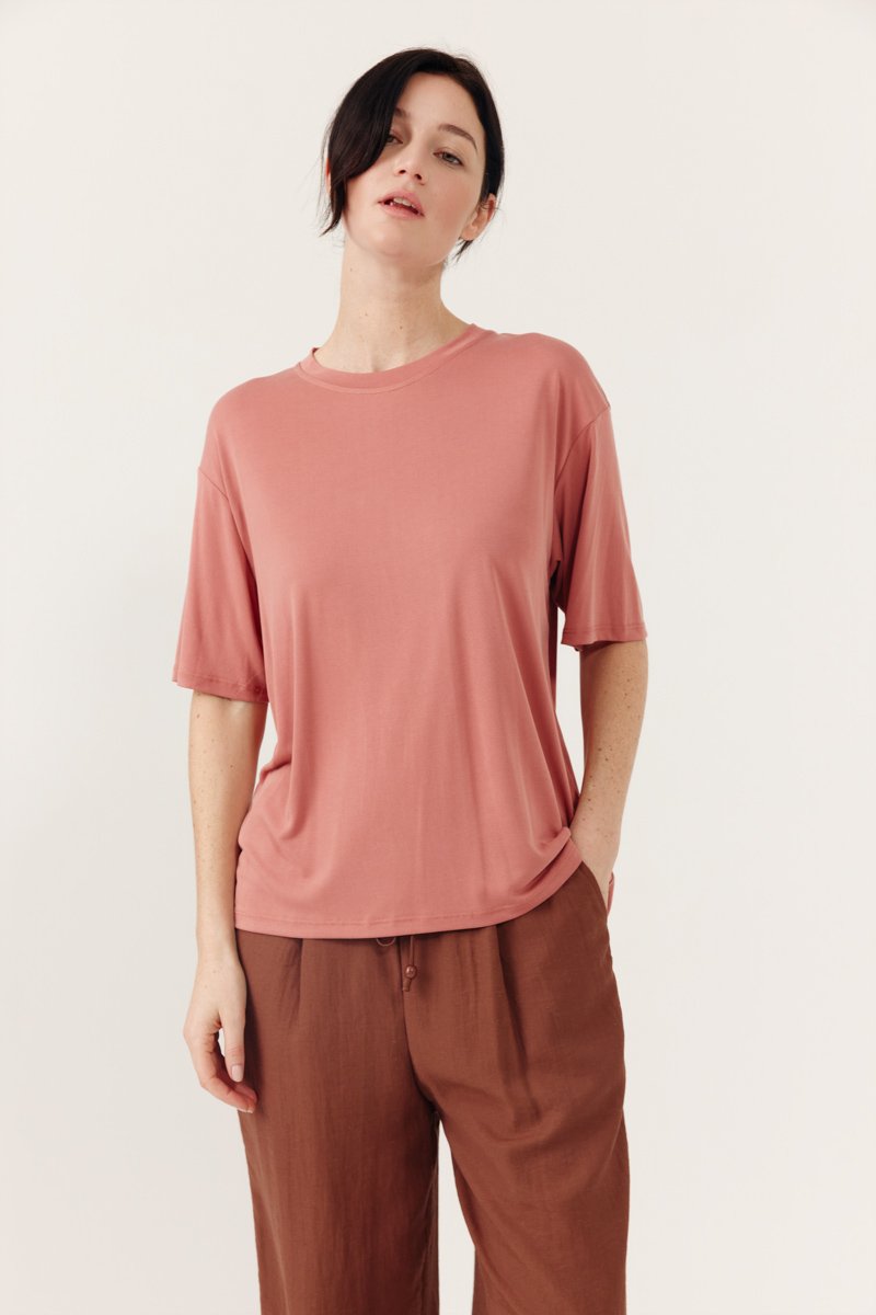 80219.2_TERRACOTTA_2 Artlove T-SHIRT SUZIE TERRACOTTA