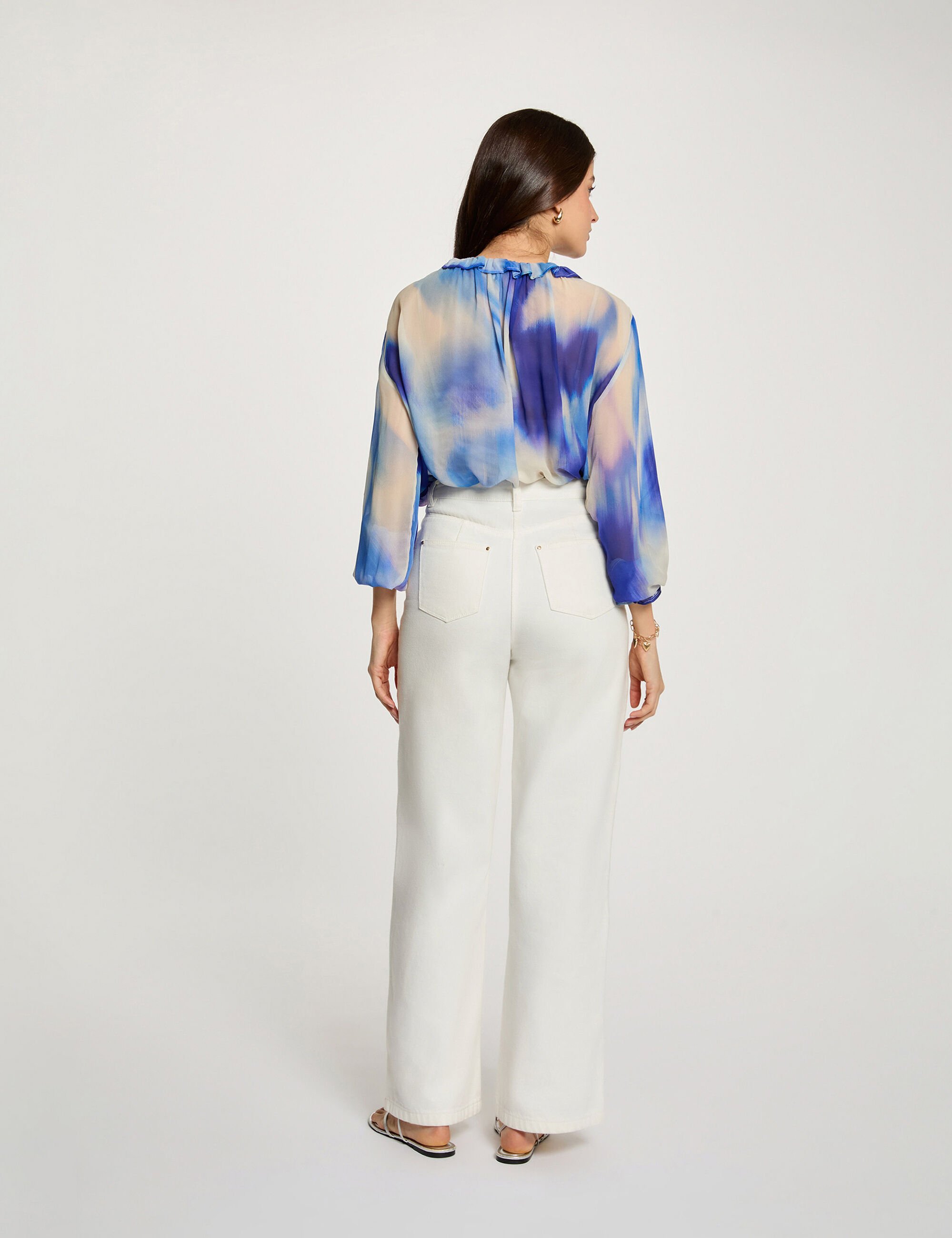chemise-fluide-ajustee-multicolore-femme-vue2-32536311048590900 Morgan De Toi 261-CBORA.F MULTICO
