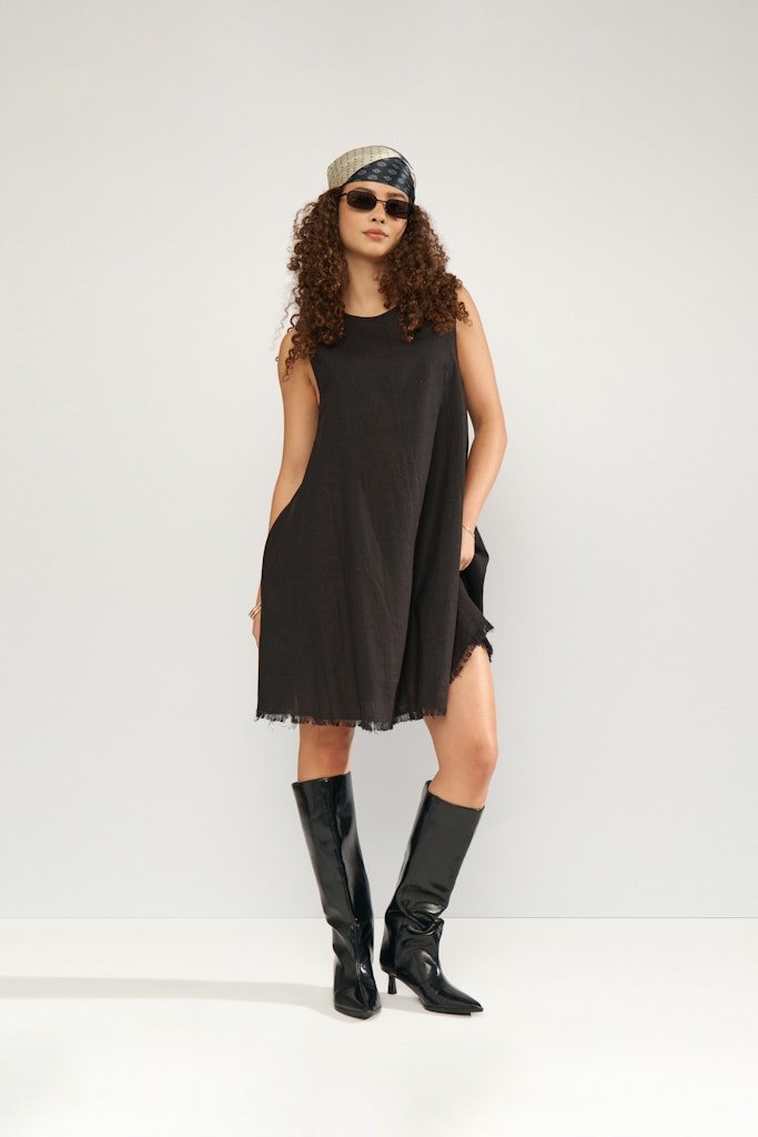 NÜMPH NUALANI SHORT DRESS Caviar