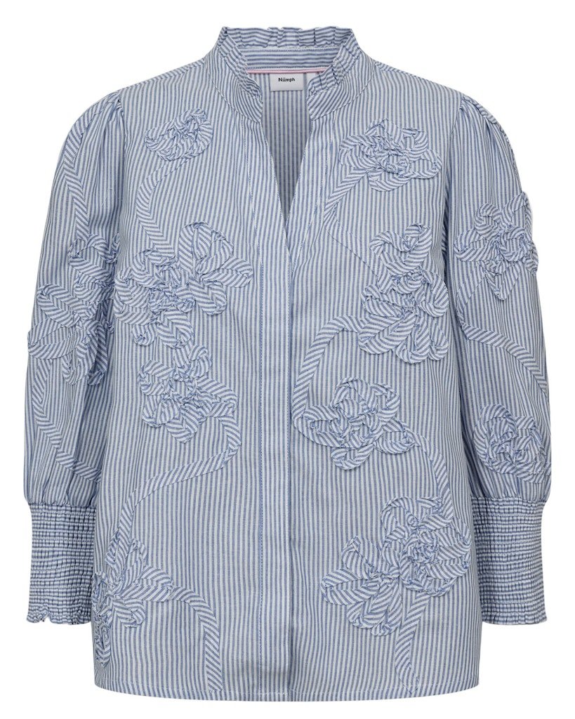 NÜMPH NUEMELIA SHIRT Placid Blue