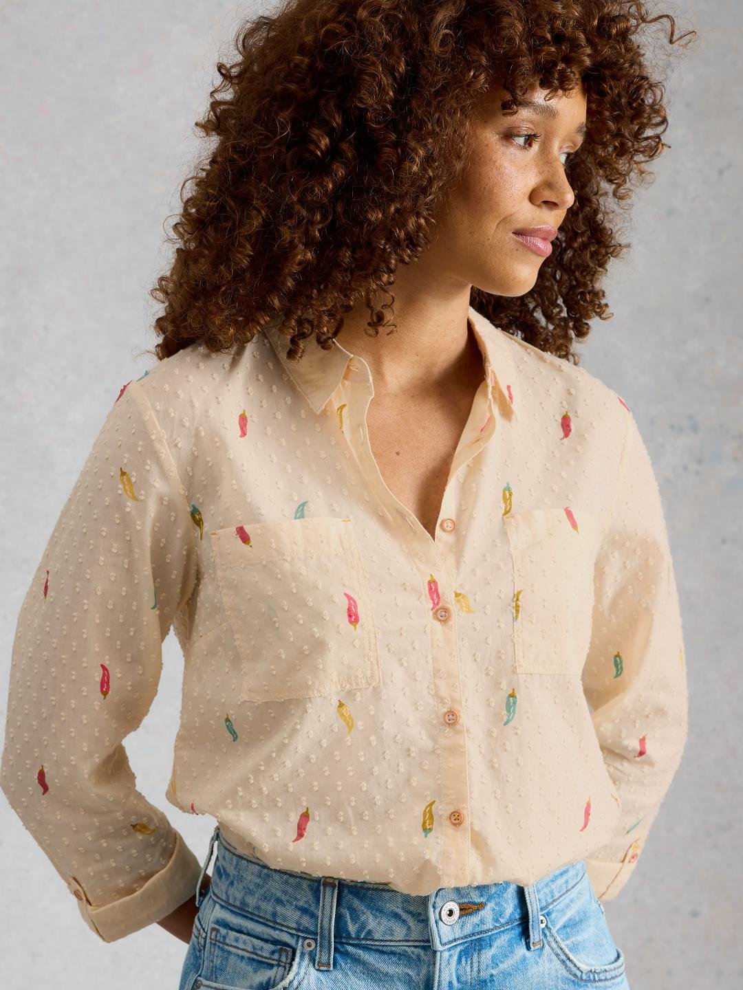 446200-IVORY_PR-MD White Stuff SOPHIE ORGANIC COTTON SHIRT IVORY PR