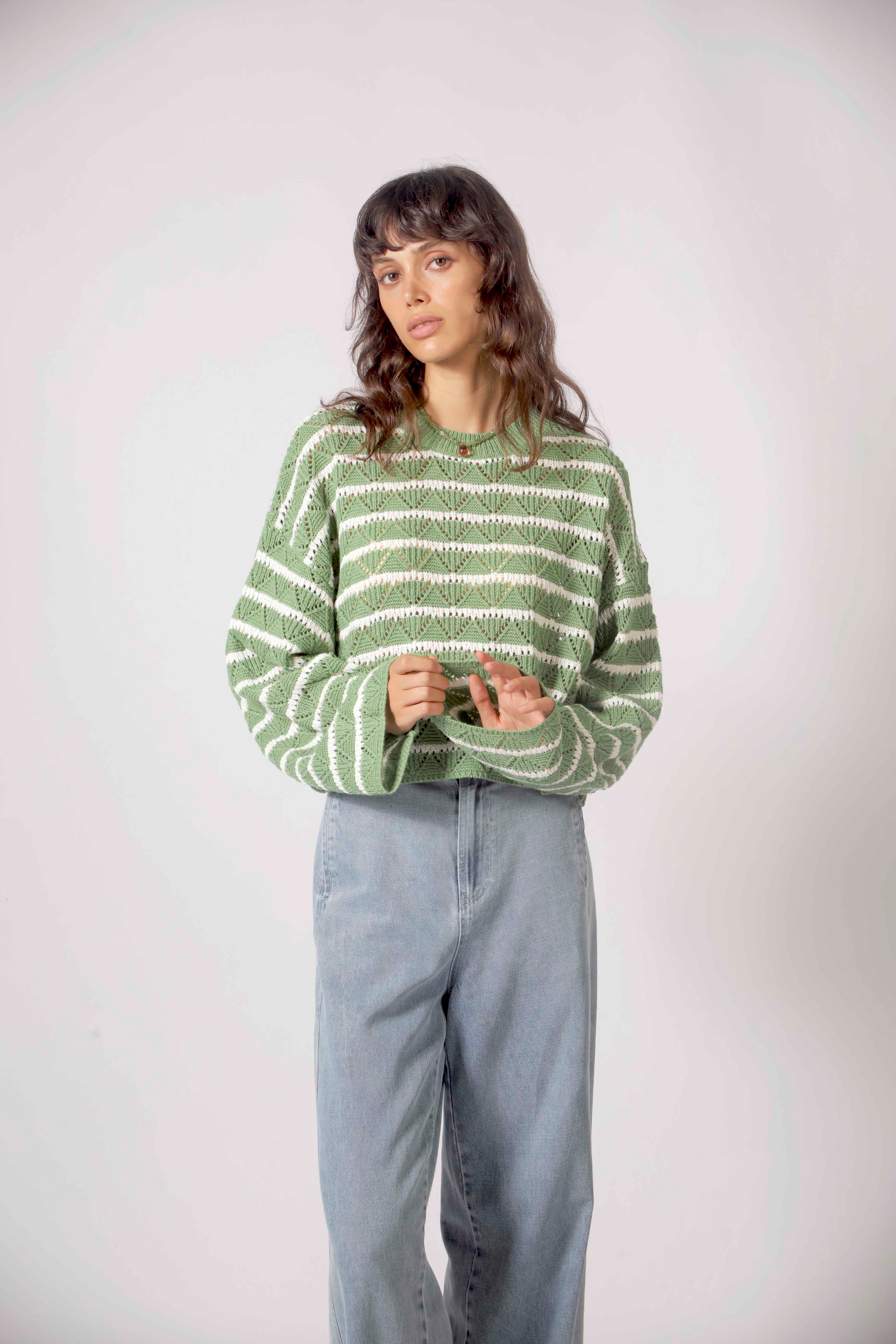 The Korner SWEATER GREEN