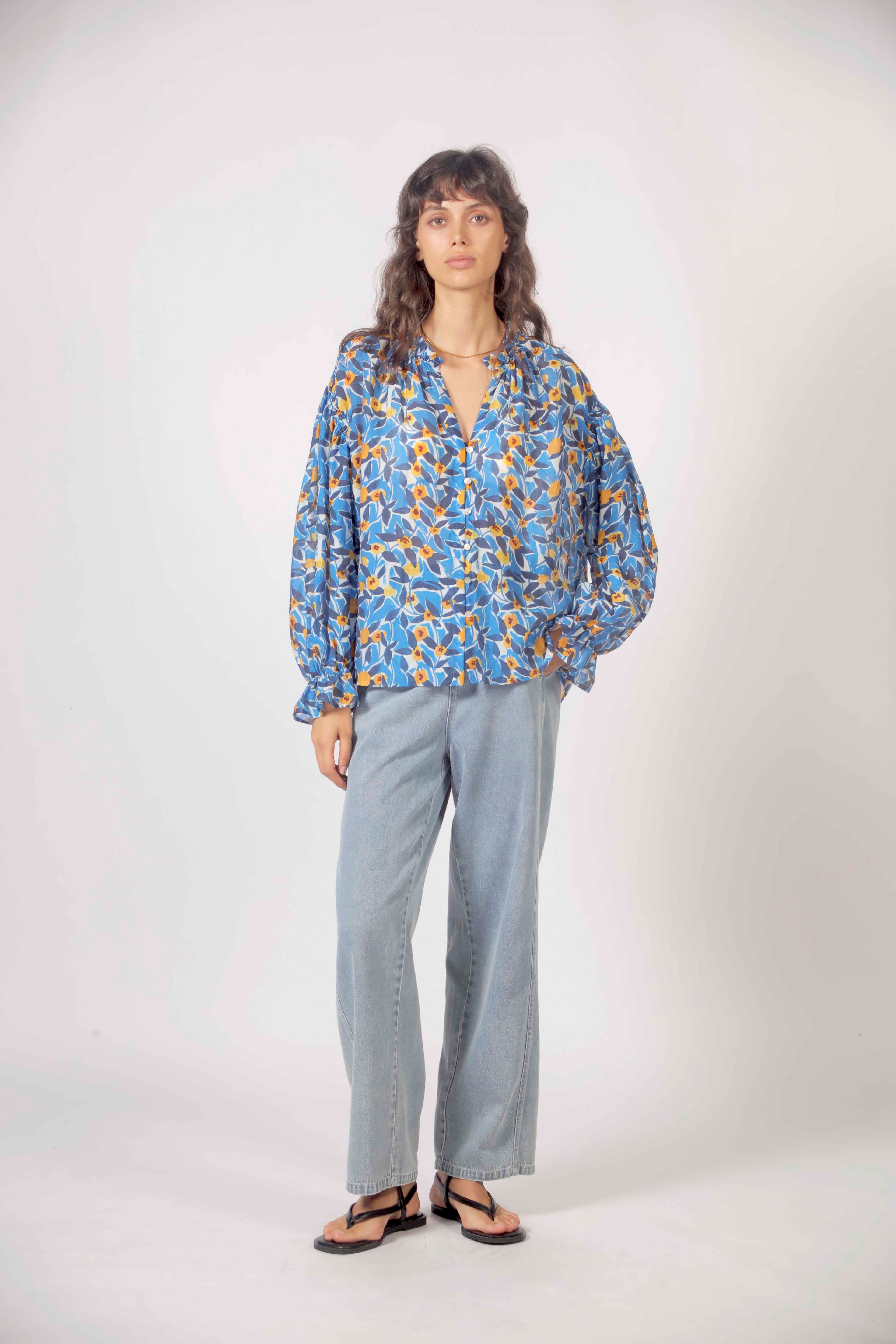 T26119231BLUE_T26149014BLUE_3 The Korner BLOUSE BLUE