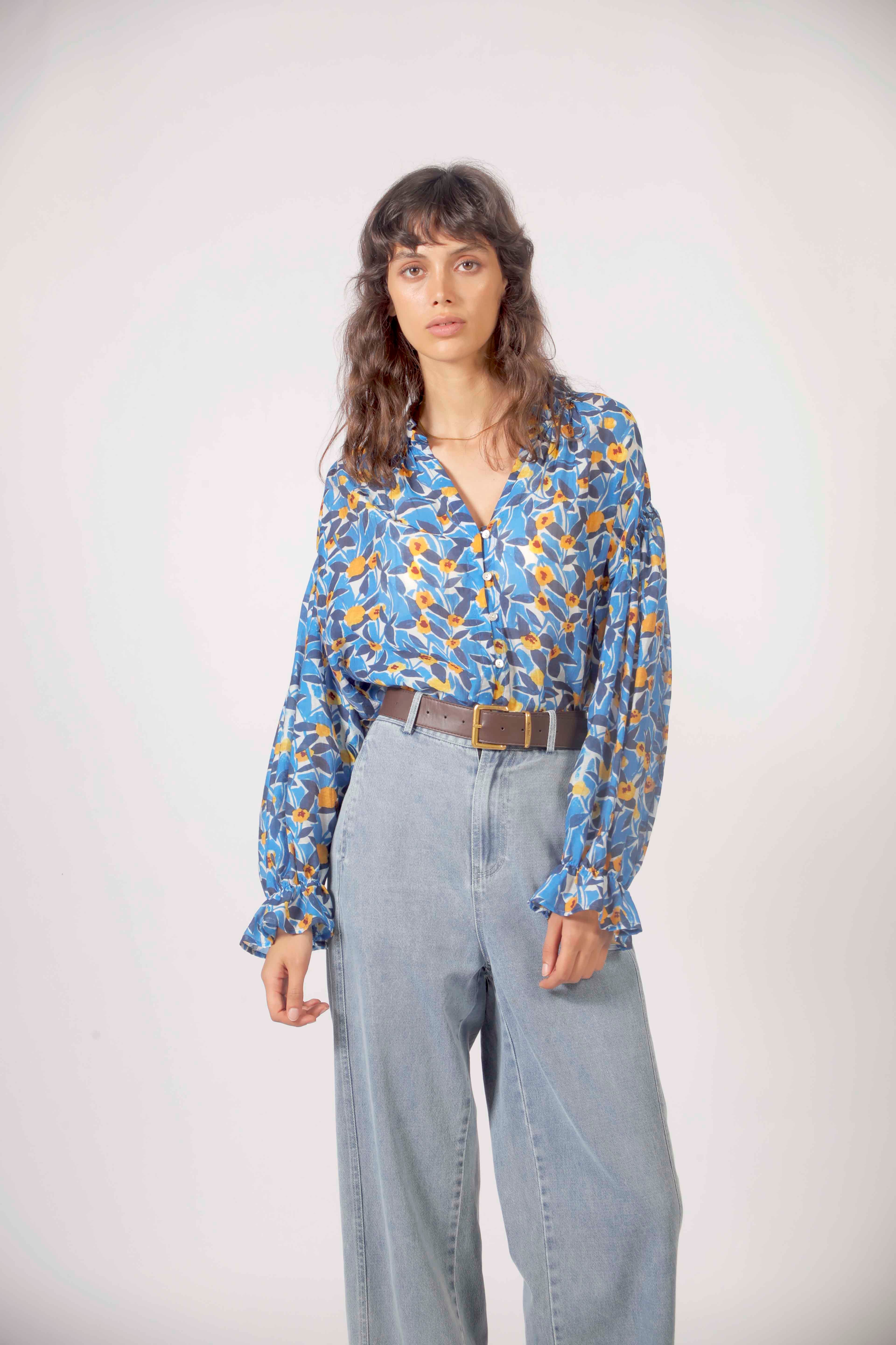 The Korner BLOUSE BLUE