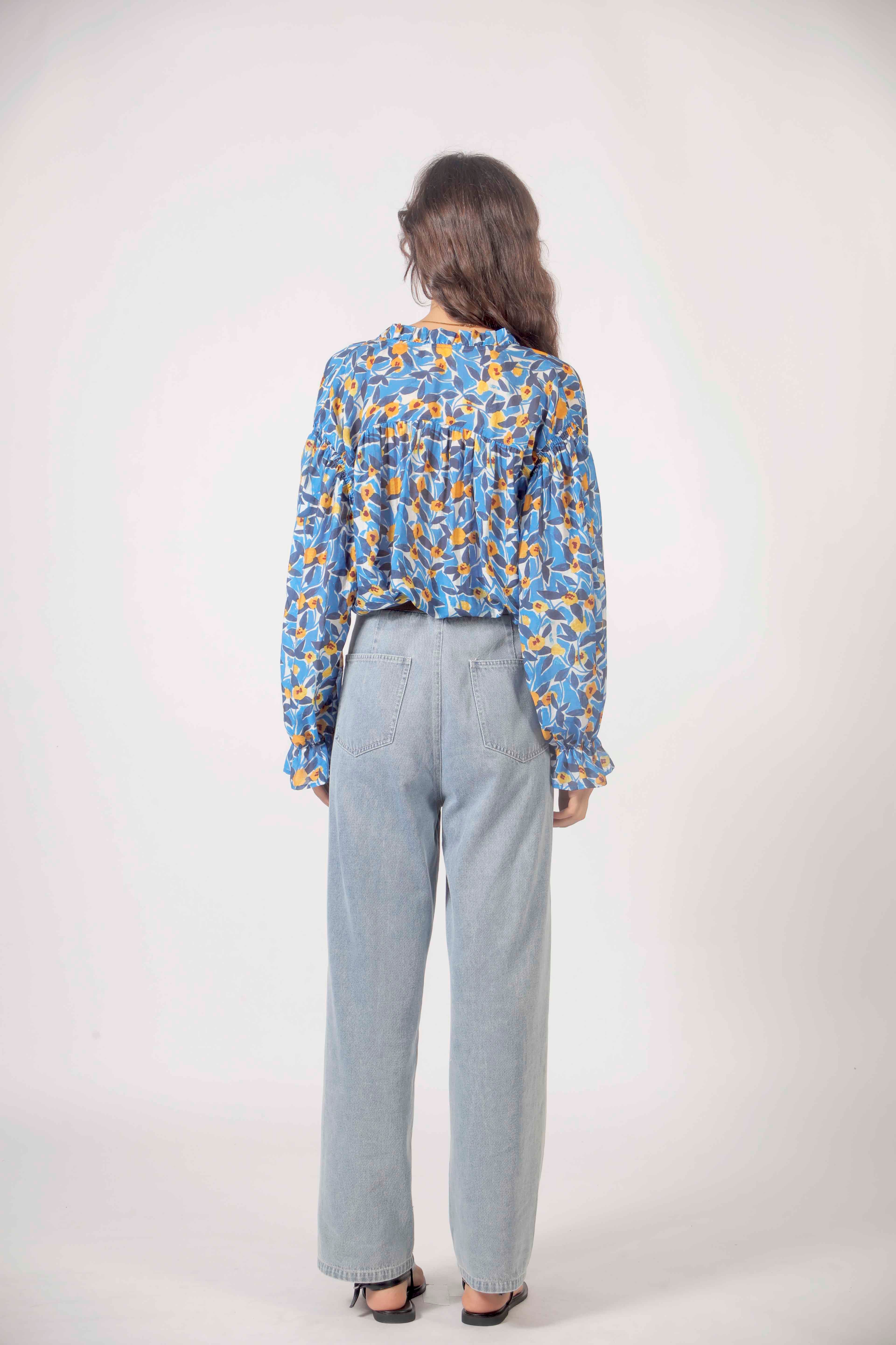 The Korner BLOUSE BLUE