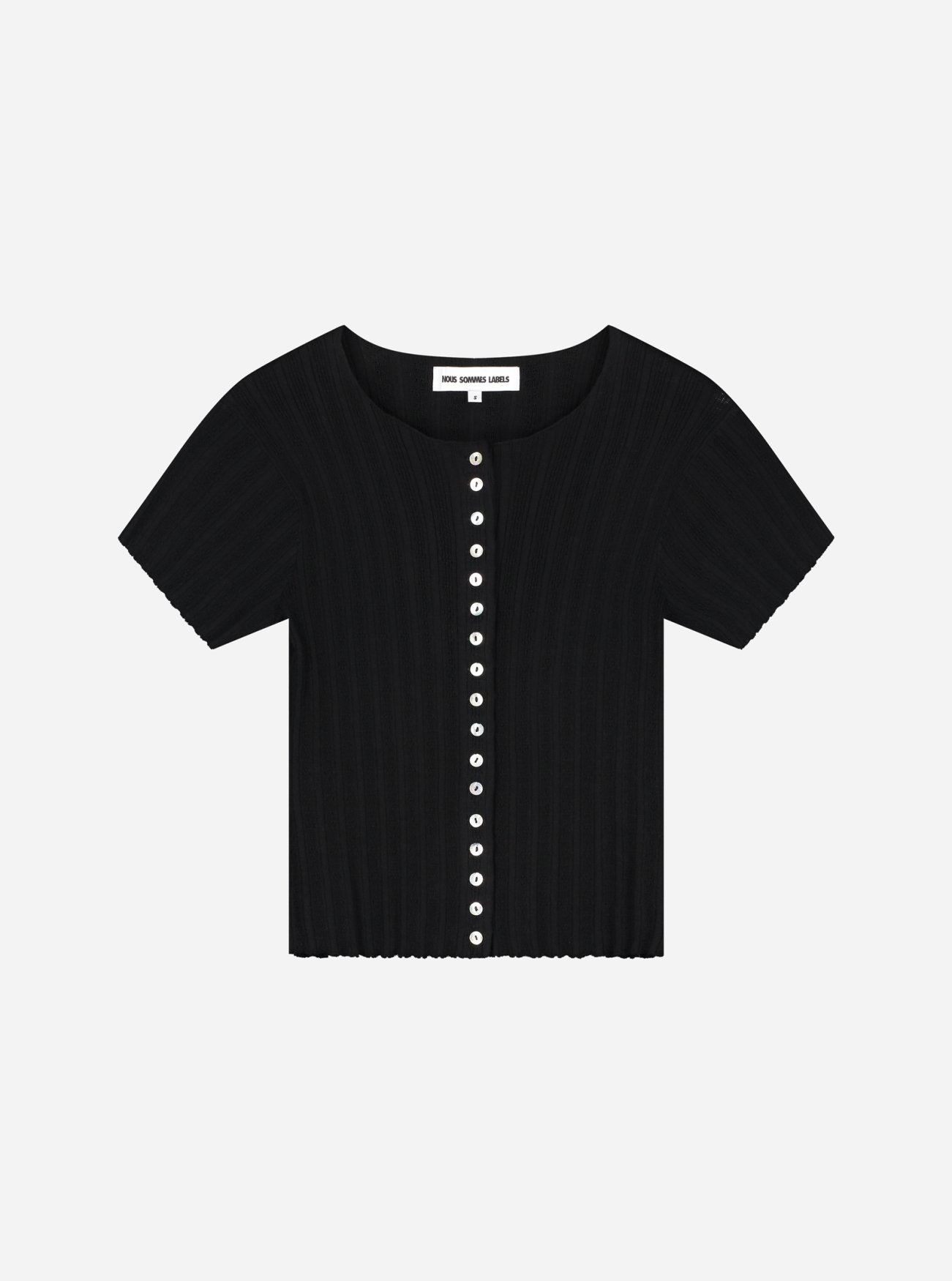 NO-DS26068-10-46-7 Nous Sommes Labels Naomi SS Knit Black