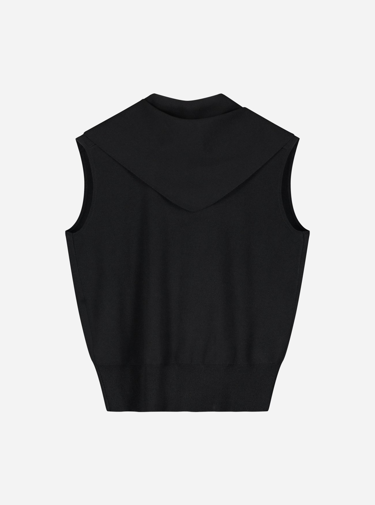 NO-DS26135-10-46-2 Nous Sommes Labels Nika Scarf Top Black