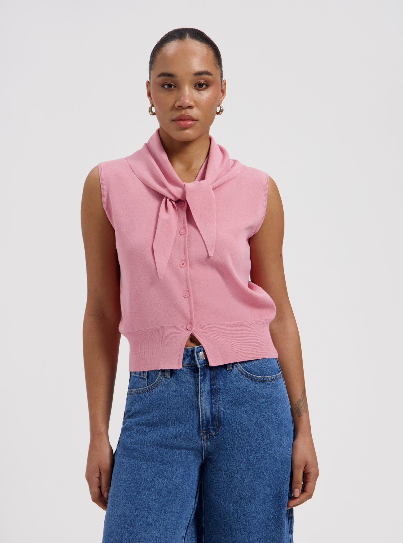 Nous Sommes Labels Nika Scarf Top Pink