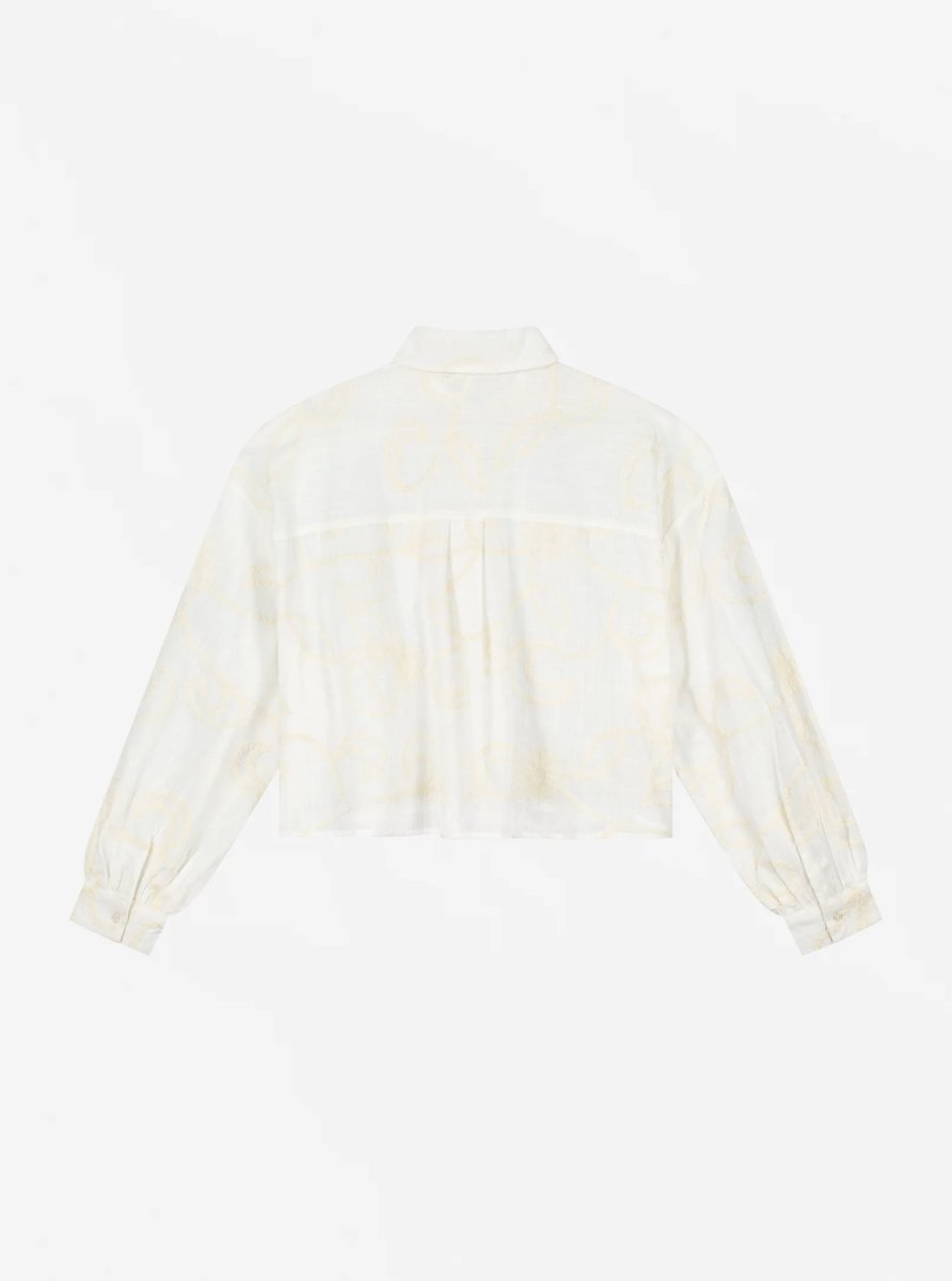 NO-DS26042_White_Back Nous Sommes Labels Liv Blouse White