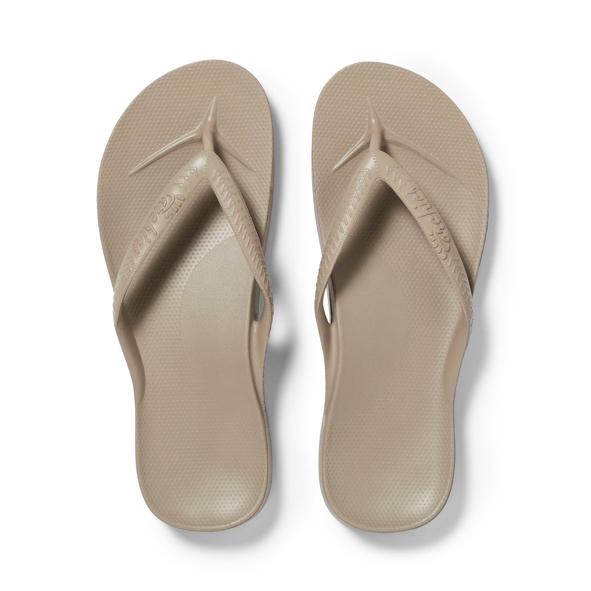 Archies_arch_support_thongs_Taupe_top Archies Slippers Taupe
