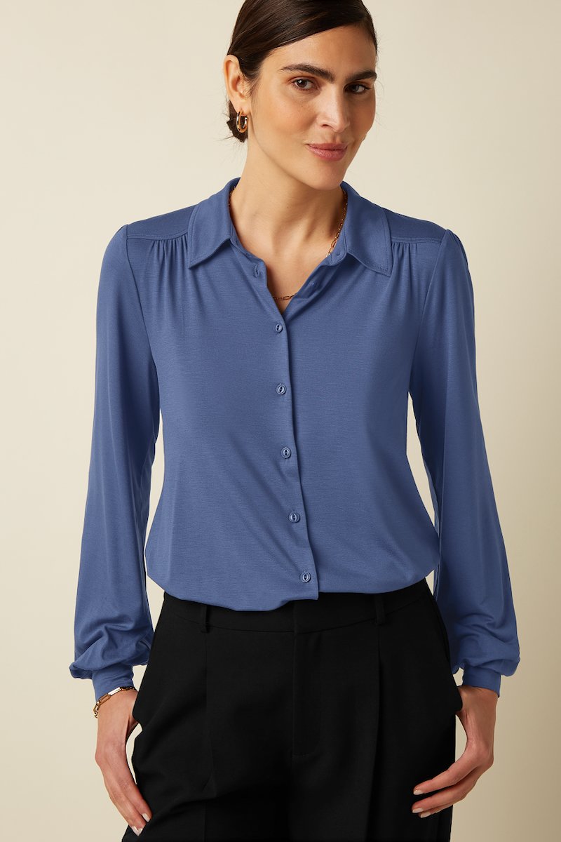 09378492_1 King Louie Carina Blouse Viscose Light Shadow Blue