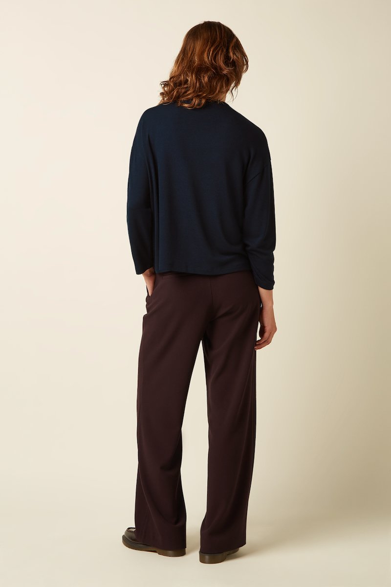 10711572_3 King Louie Lynn Pants Woven Crepe Dark Brown