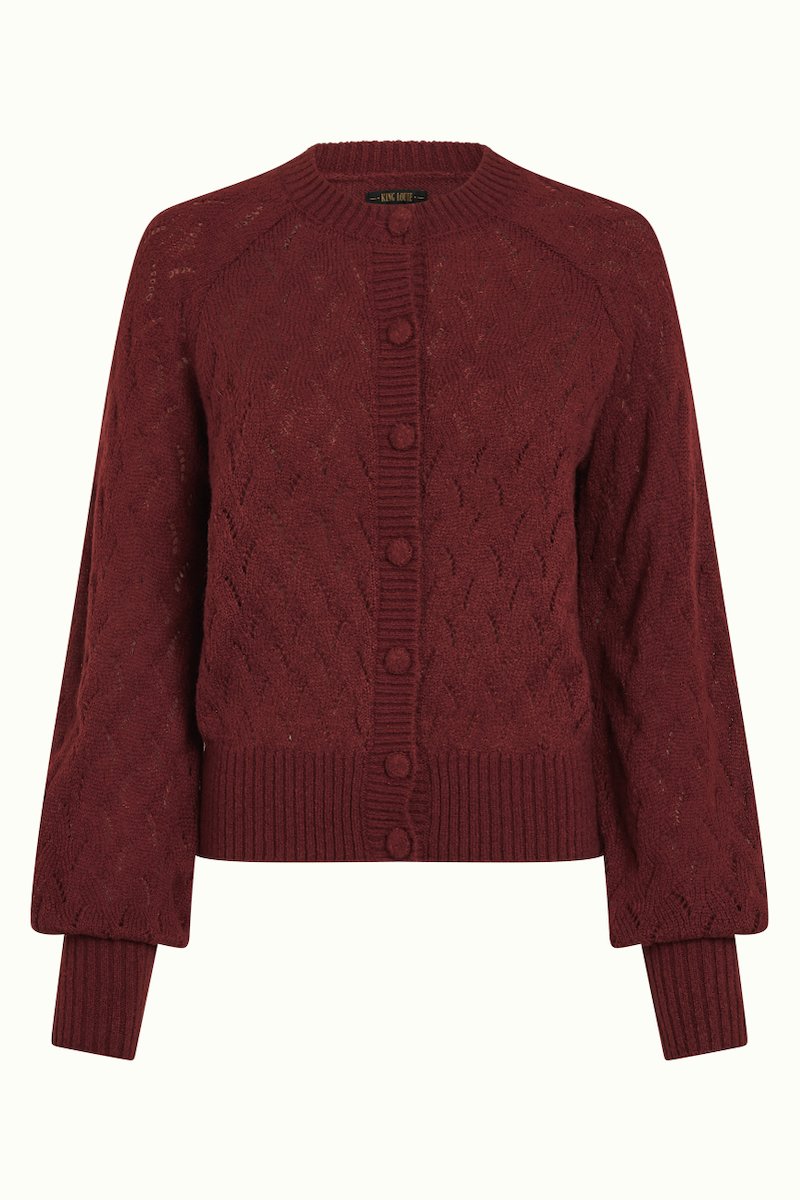 10775658_5 King Louie Cardi Raglan Farfalle Henna Red