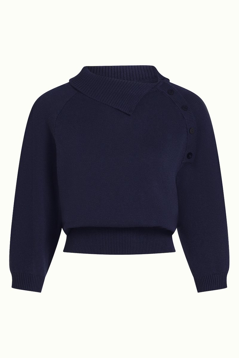 10790445_5 King Louie Zira Knit Top Bonheur Evening Blue