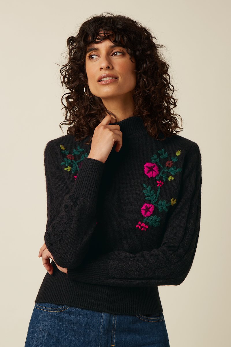 10804001_1 King Louie Nilde Top Moss Black