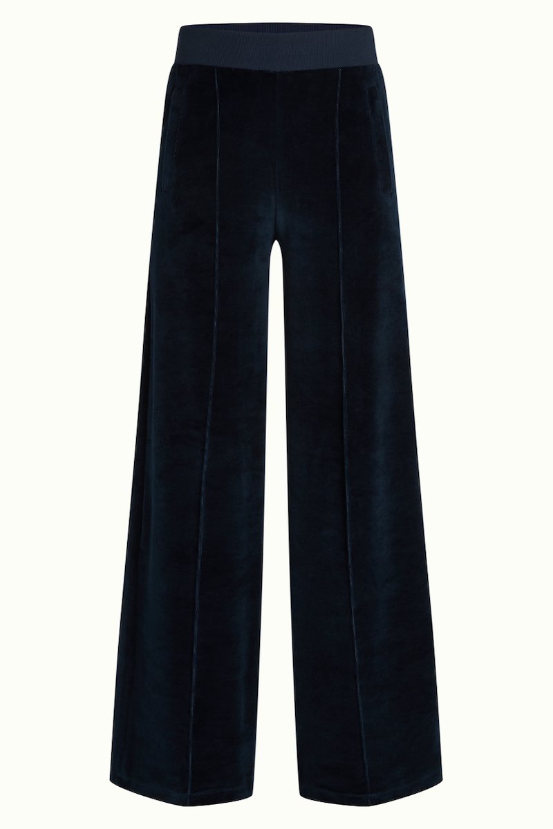 King Louie Sweat Pants Baton Velvet Sapphire Blue