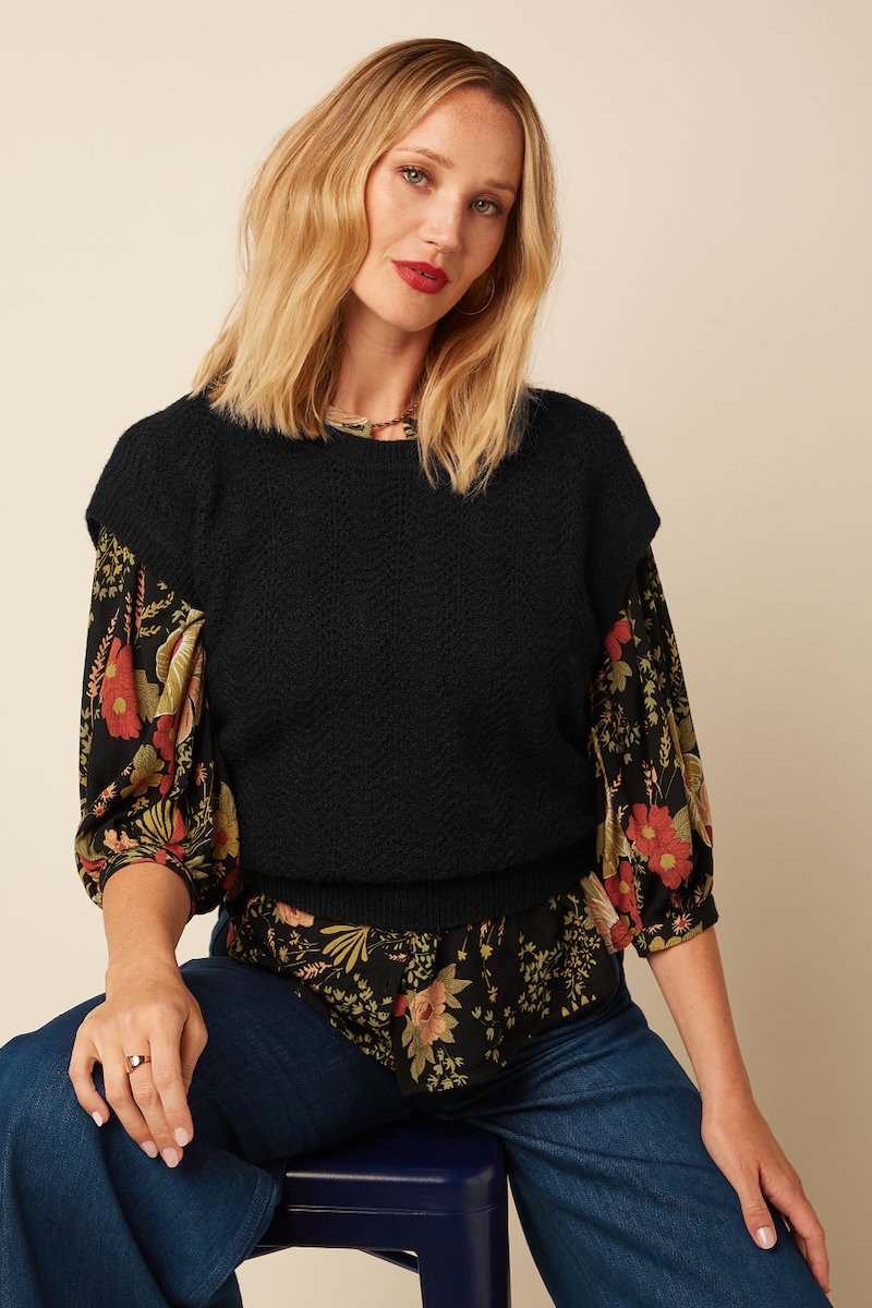 10901001_12 King Louie Olga Blouse Mabel Black