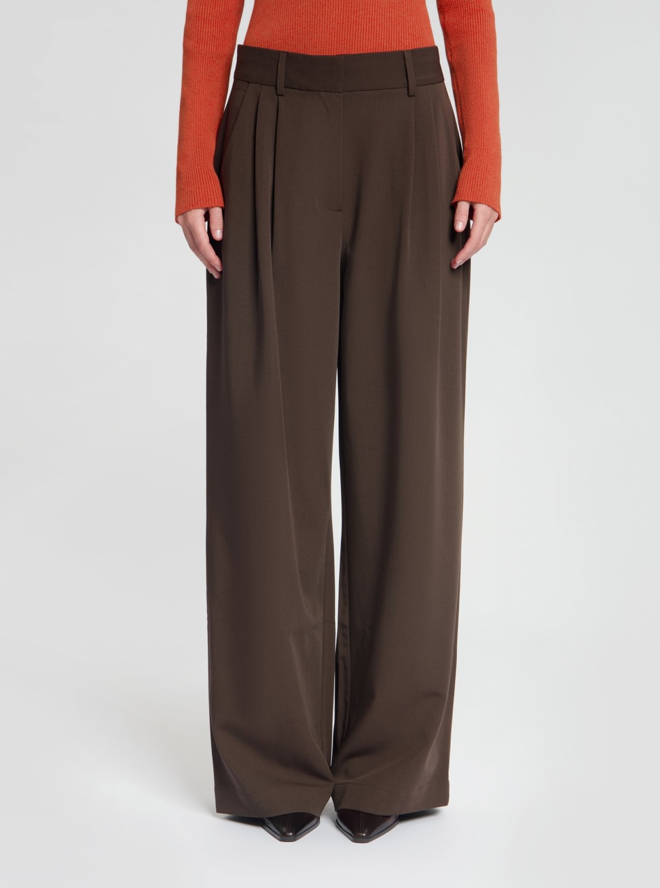 NO-DW25012-225-11-20 Nous Sommes Labels Gabbie Trousers Brown