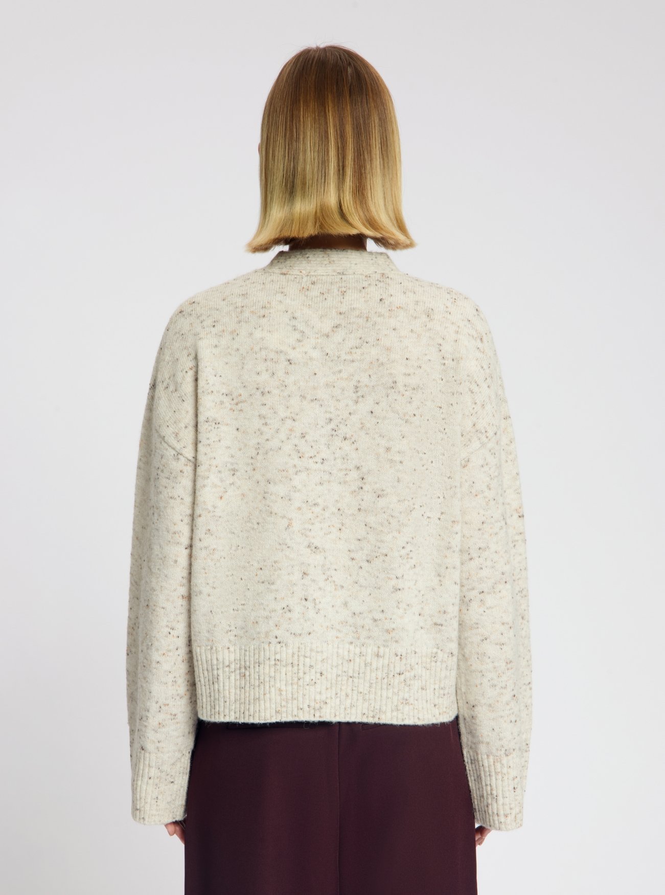 NO-DW26003-120-8-10 Nous Sommes Labels Siri Tie Cardigan Off White
