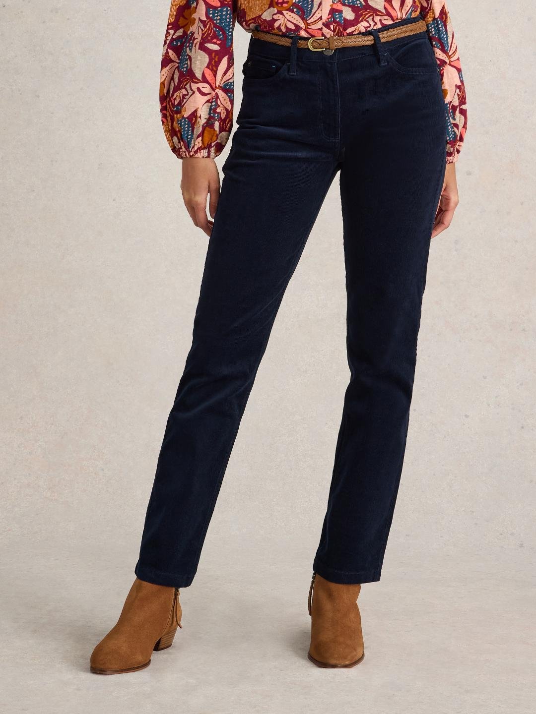 441493-DARK_NAVY-L_xxm White Stuff BROOKE STRAIGHT CORD TROUSER DARK NAVY
