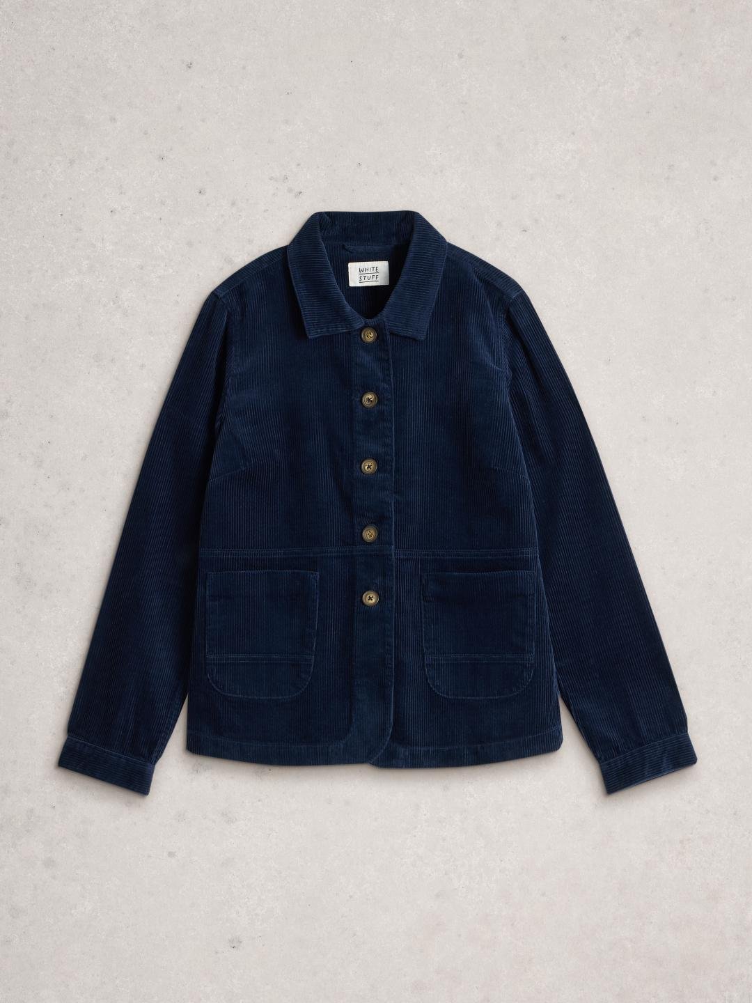 444234-DARK_NAVY-FF_ltc White Stuff CARRIE CORD JACKET DARK NAVY
