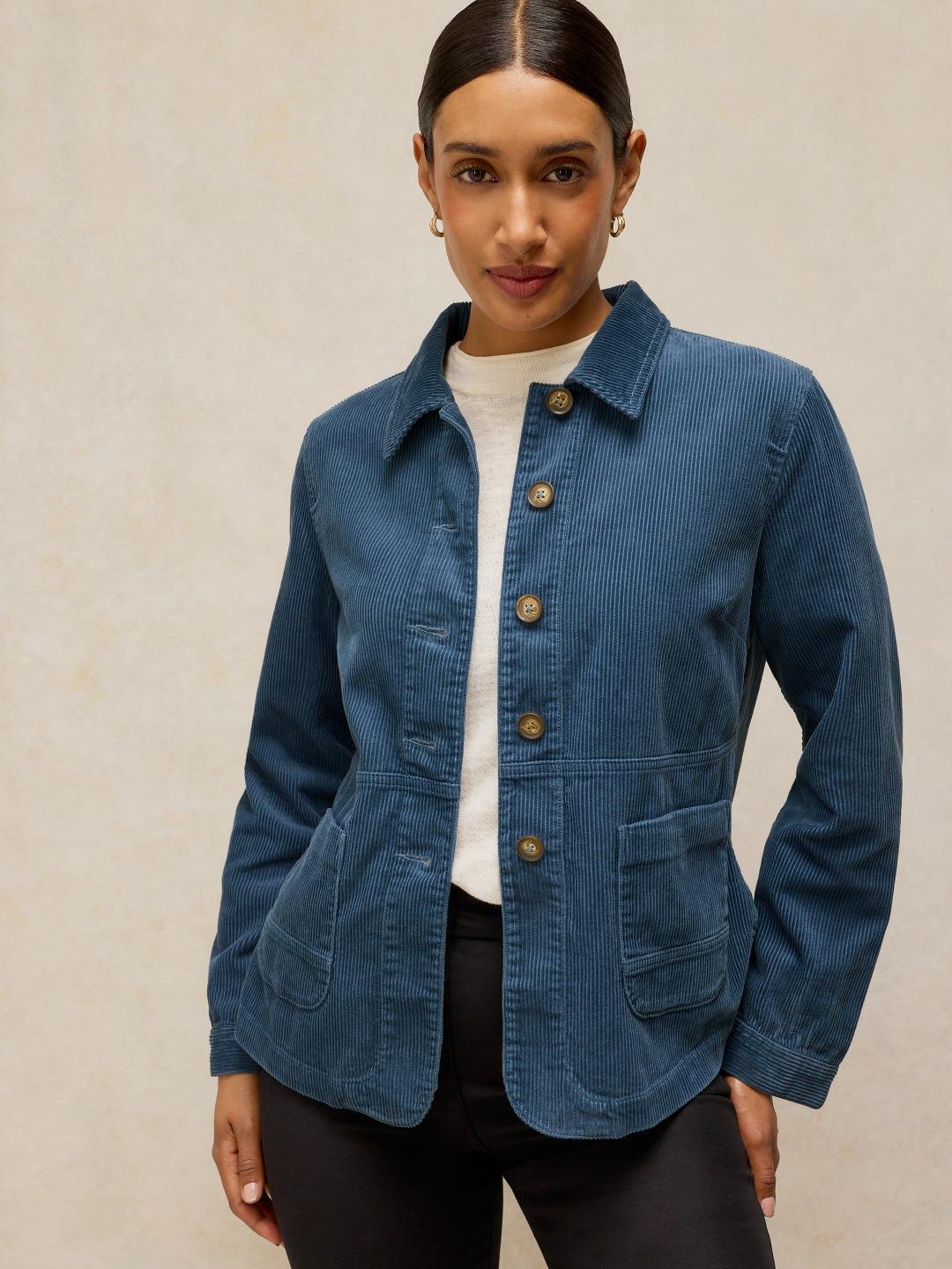 444234-DUS_BLUE-MF White Stuff Carrie Cord Jacket Dus Blue